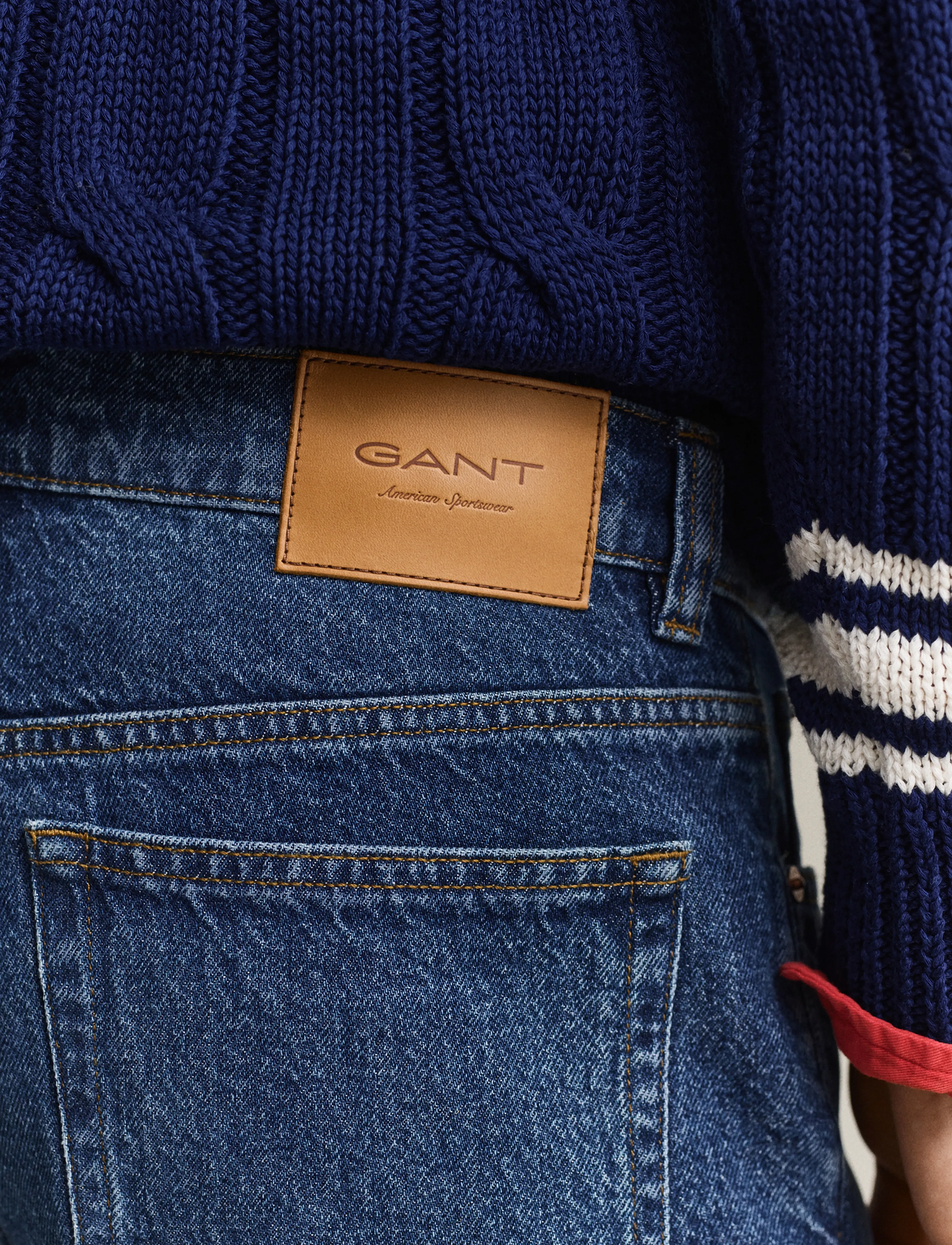 Gant - Straight Jeans - normale jeans - mid blue worn in - 4