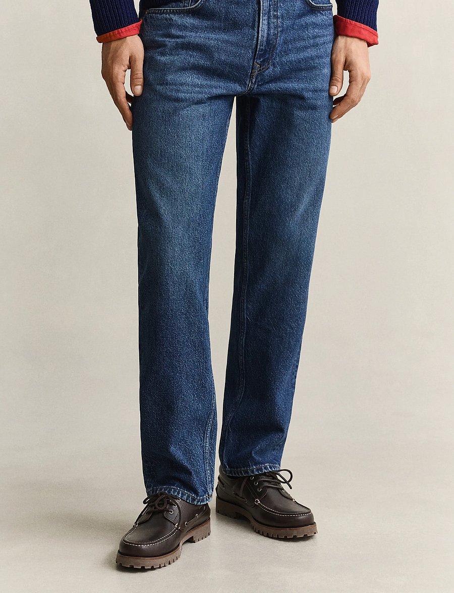 Gant - Straight Jeans - normale jeans - mid blue worn in - 5