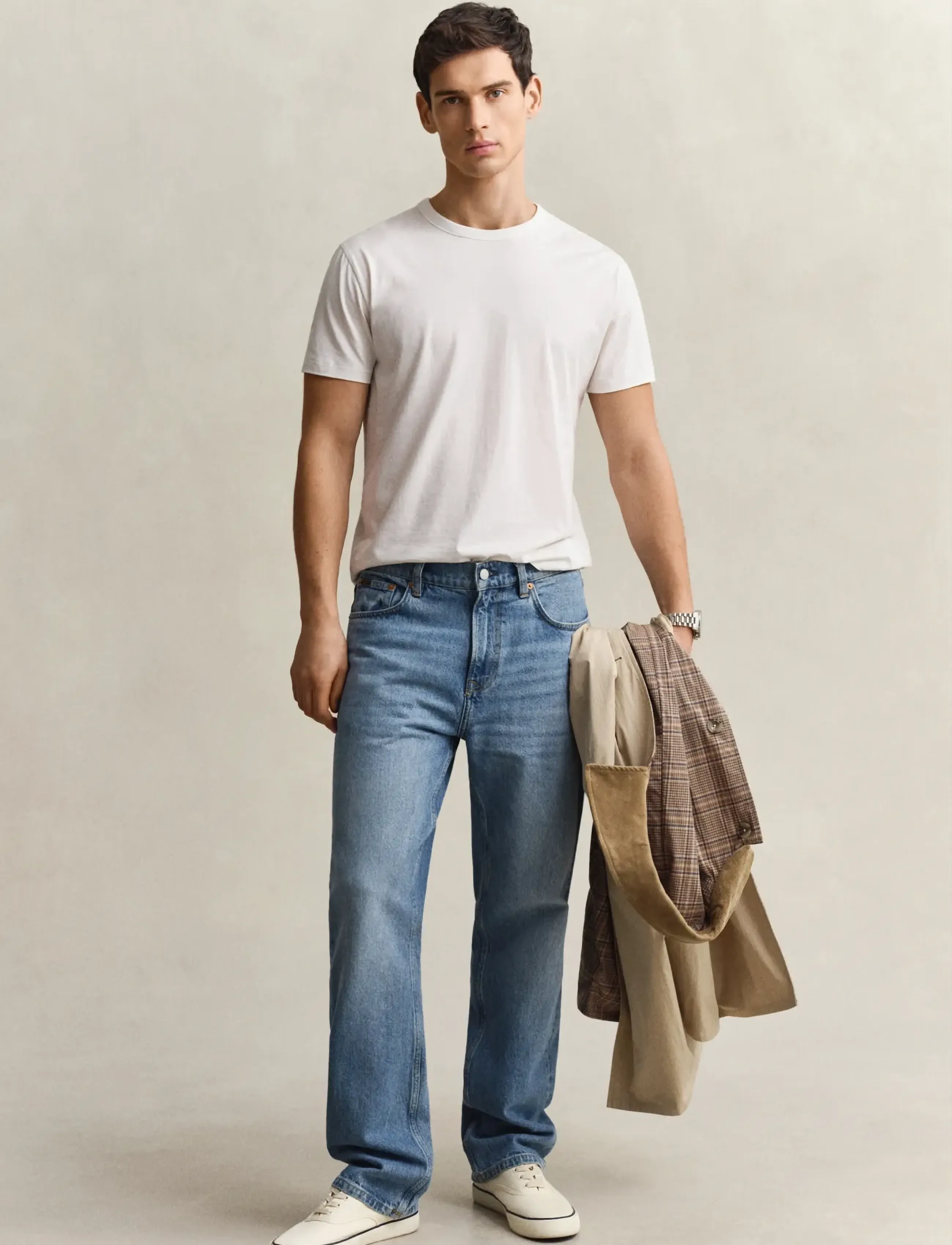 GANT GANT STRAIGHT FIT JEANS - Jeans - SEMI LIGHT BLUE WORN IN / blue