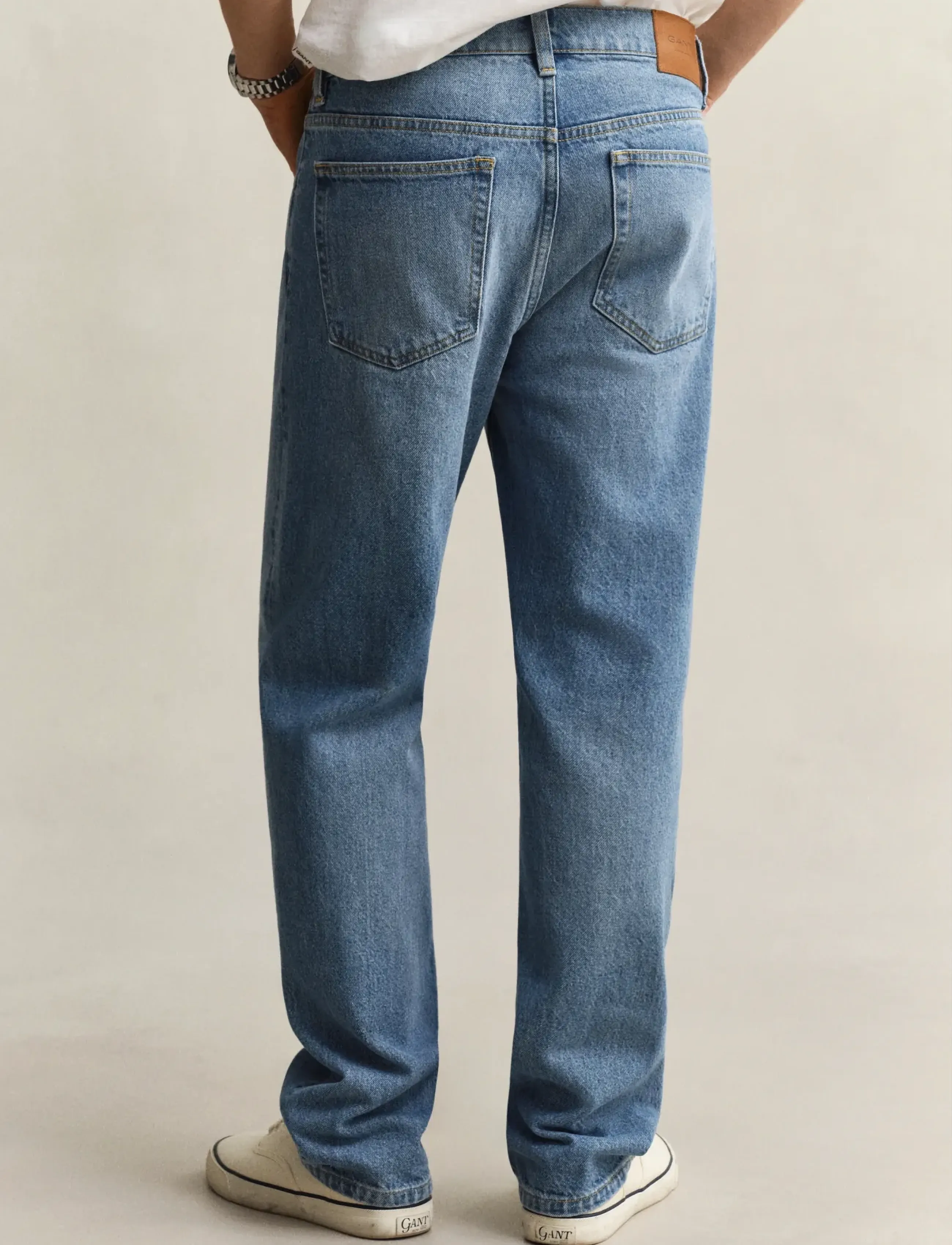 Gant - Straight Jeans - regular jeans - semi light blue worn in - 2