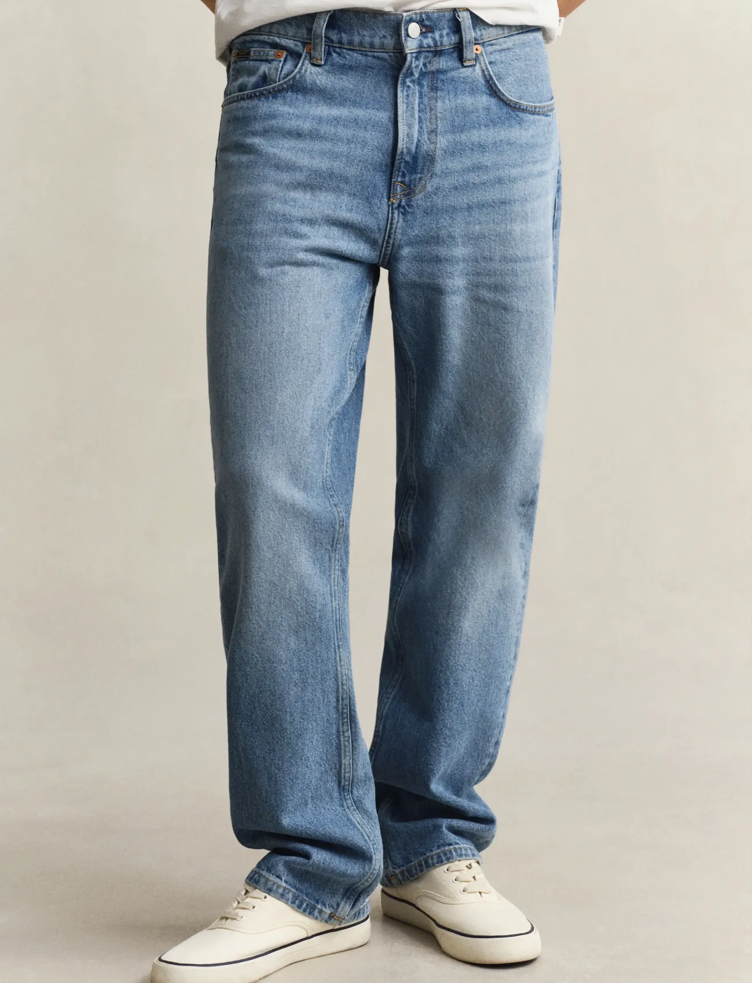 Gant - Straight Jeans - tavalised teksad - semi light blue worn in - 3