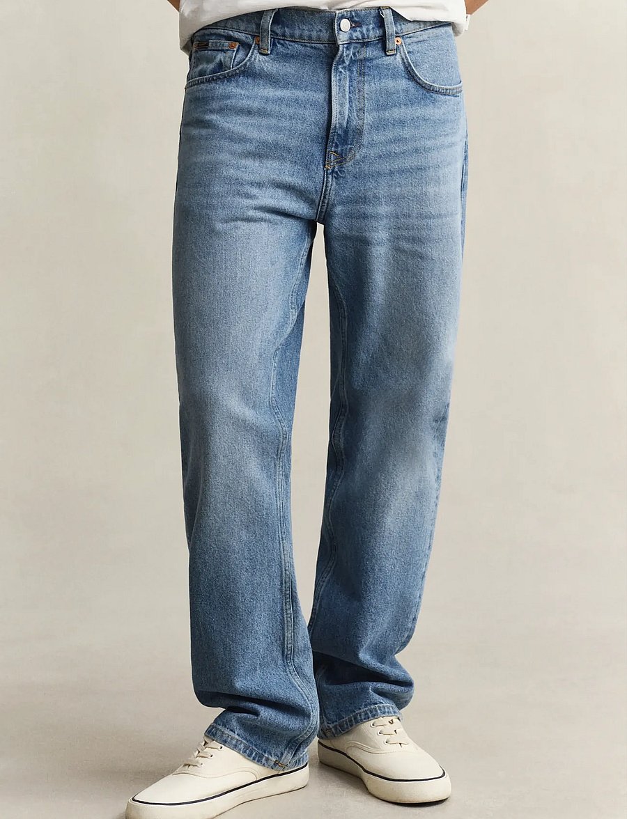 Gant - Straight Jeans - normale jeans - semi light blue worn in - 3