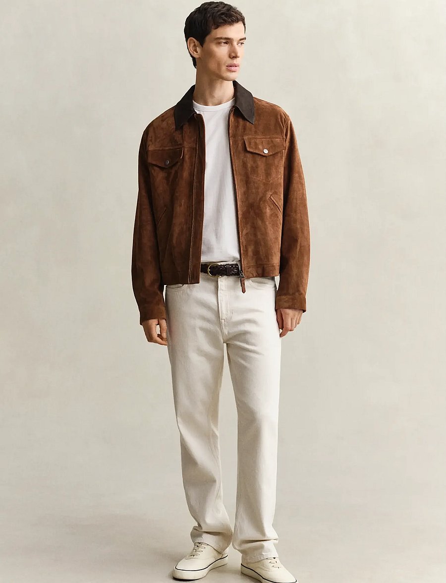 Gant - GANT ECRU STRAIGHT FIT JEANS - regular jeans - ecru - 4