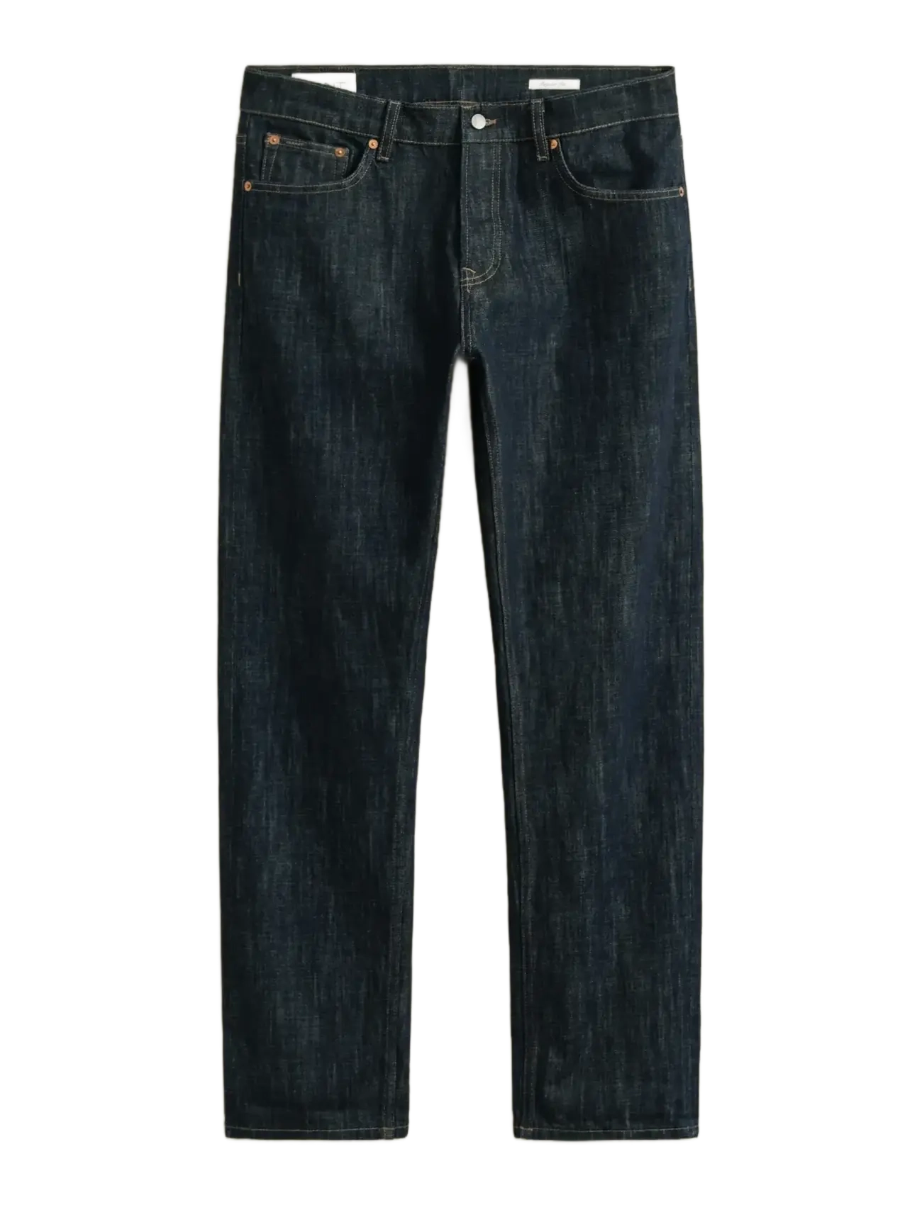 Gant - REG SELVEDGE JEANS - normale jeans - dark blue raw - 1