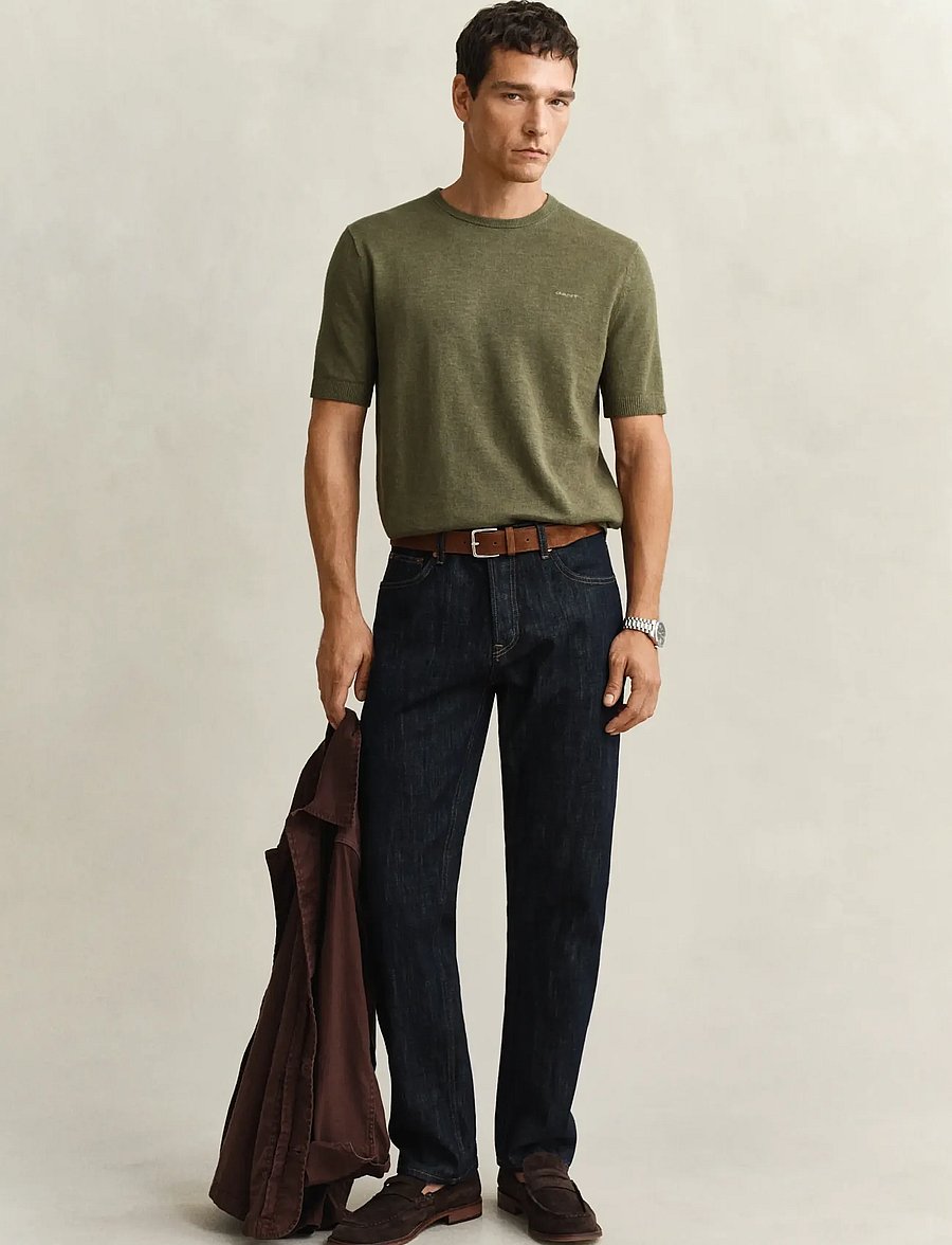 Gant - REG SELVEDGE JEANS - normale jeans - dark blue raw - 0