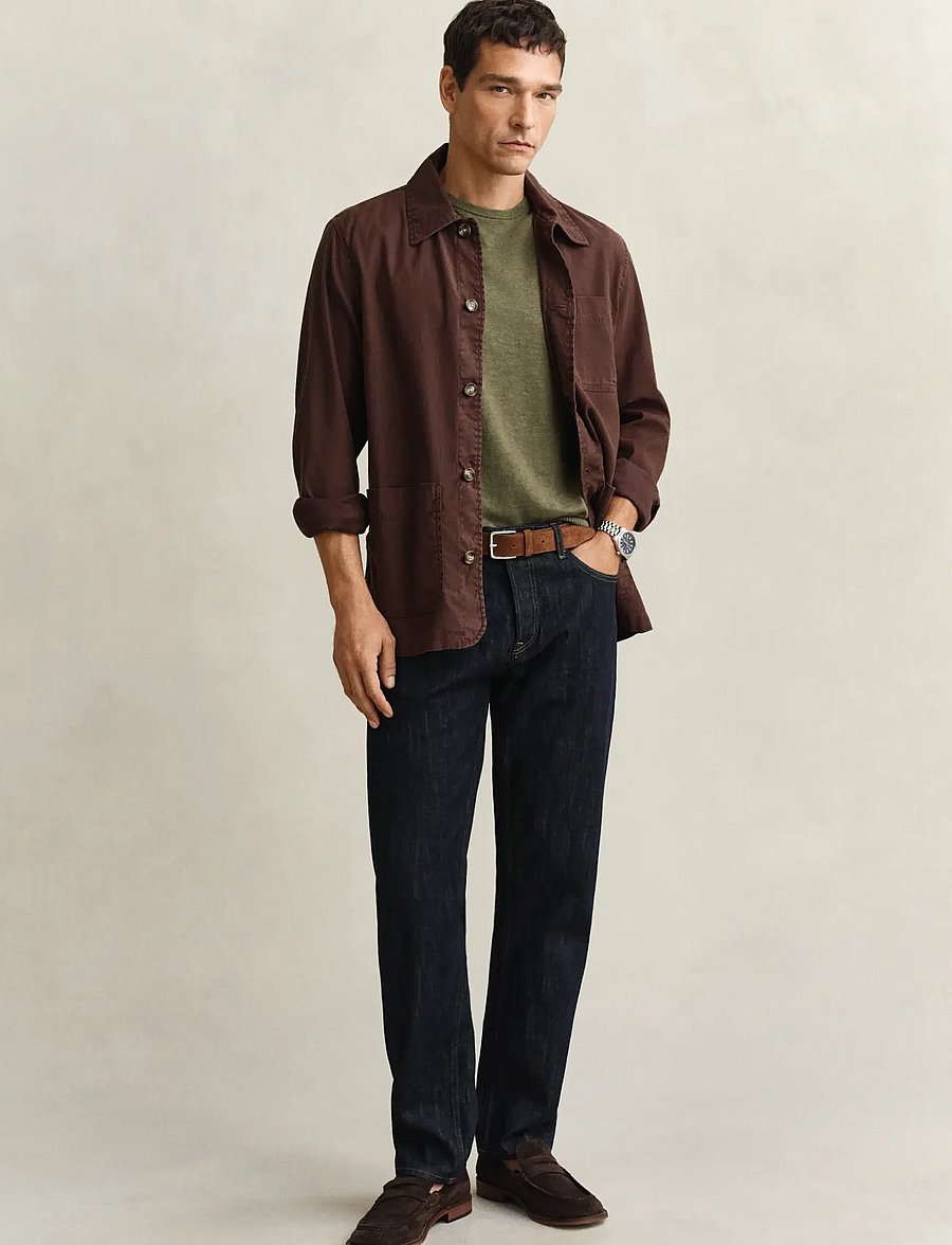 Gant - REG SELVEDGE JEANS - normale jeans - dark blue raw - 4