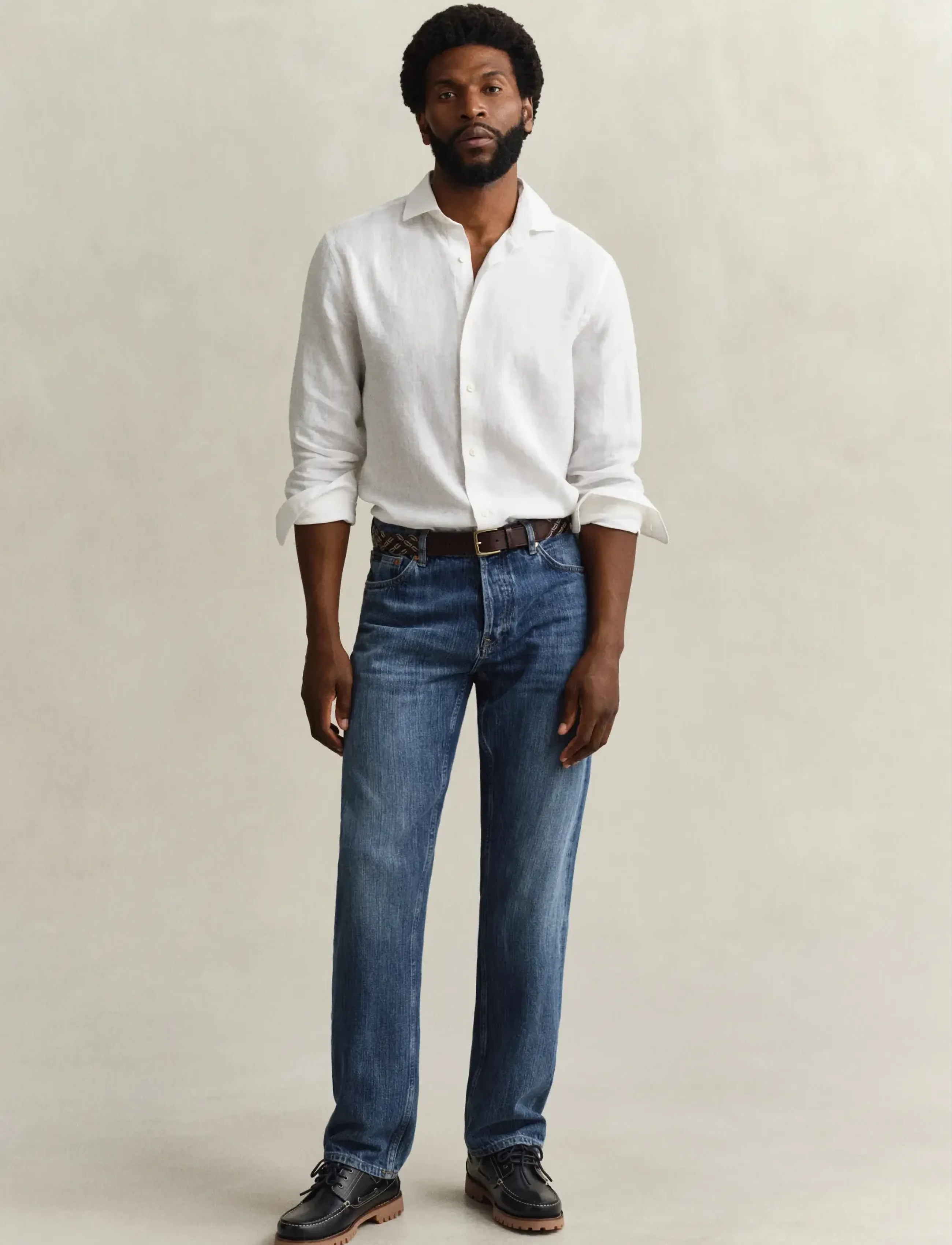 GANT REG SELVEDGE JEANS - Shop by occasion - SEMI LIGHT BLUE WORN IN / blue