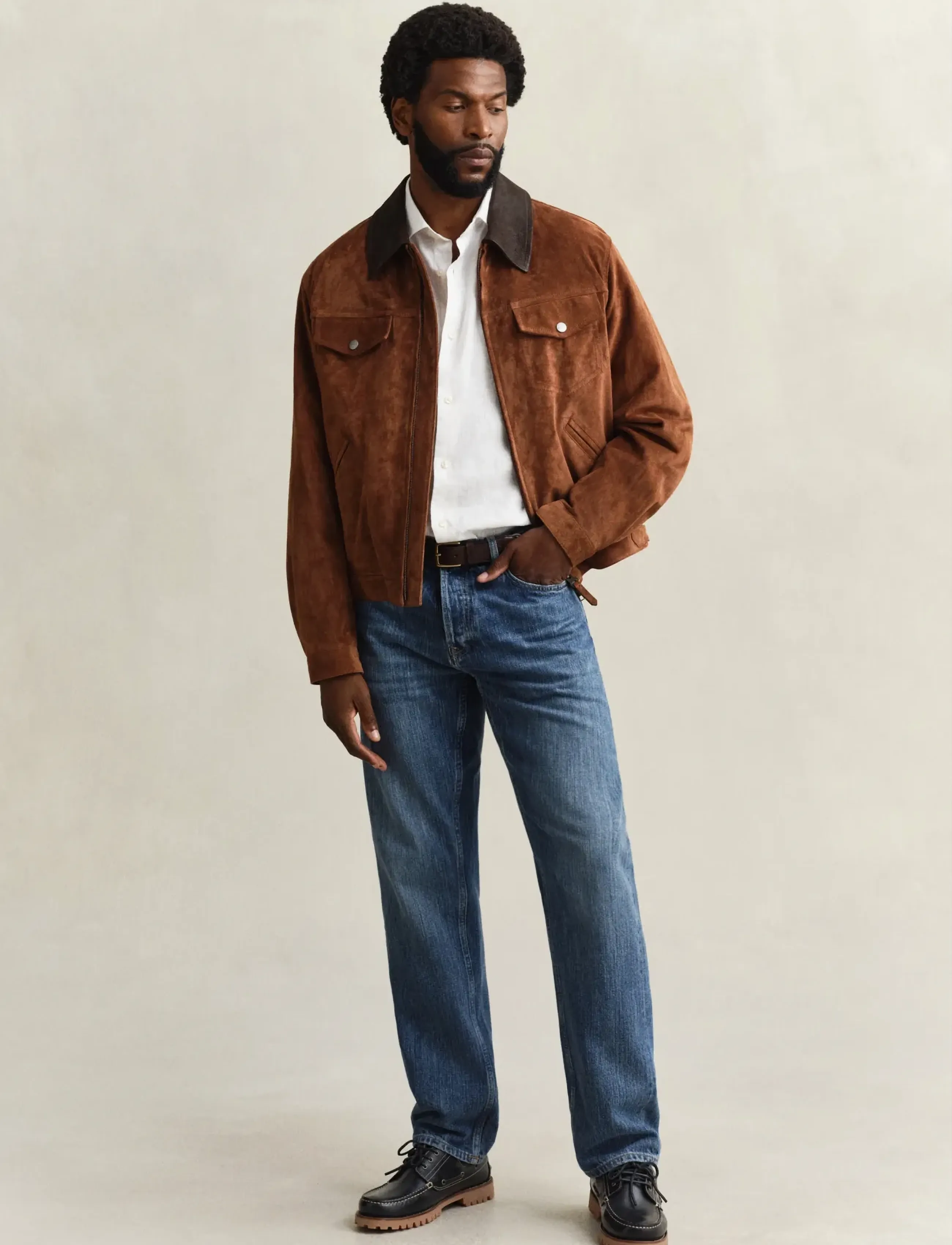 Gant - REG SELVEDGE JEANS - regular jeans - semi light blue worn in - 4