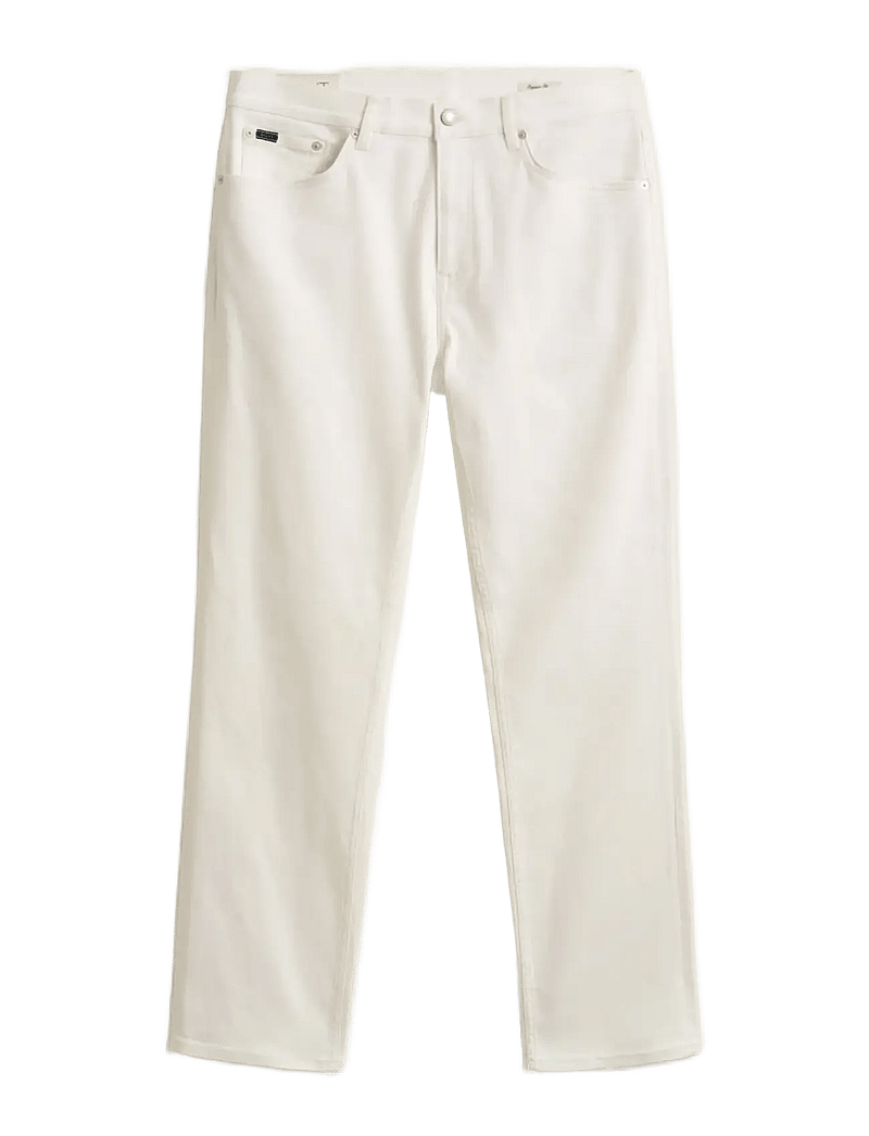 Gant - REG WHITE JEANS - tavalised teksad - eggshell - 1
