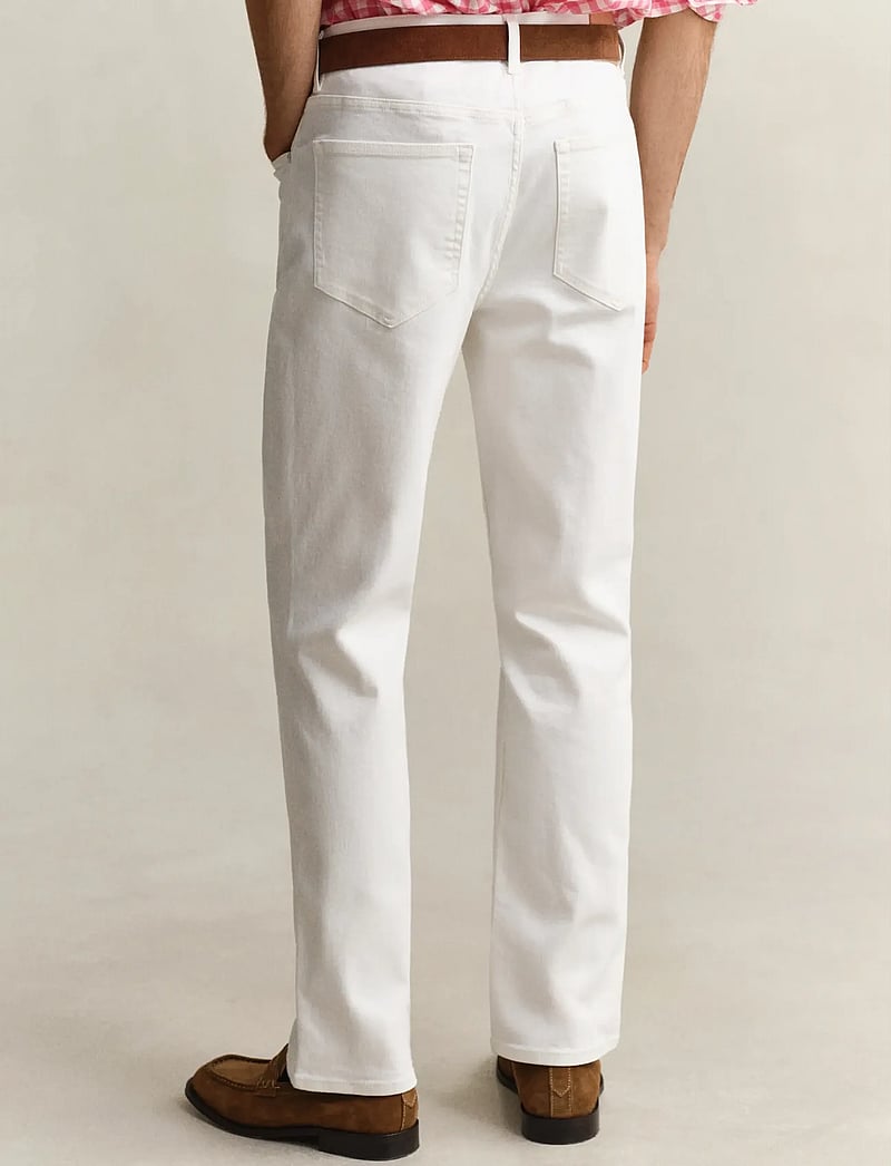 Gant - REG WHITE JEANS - tavalised teksad - eggshell - 2