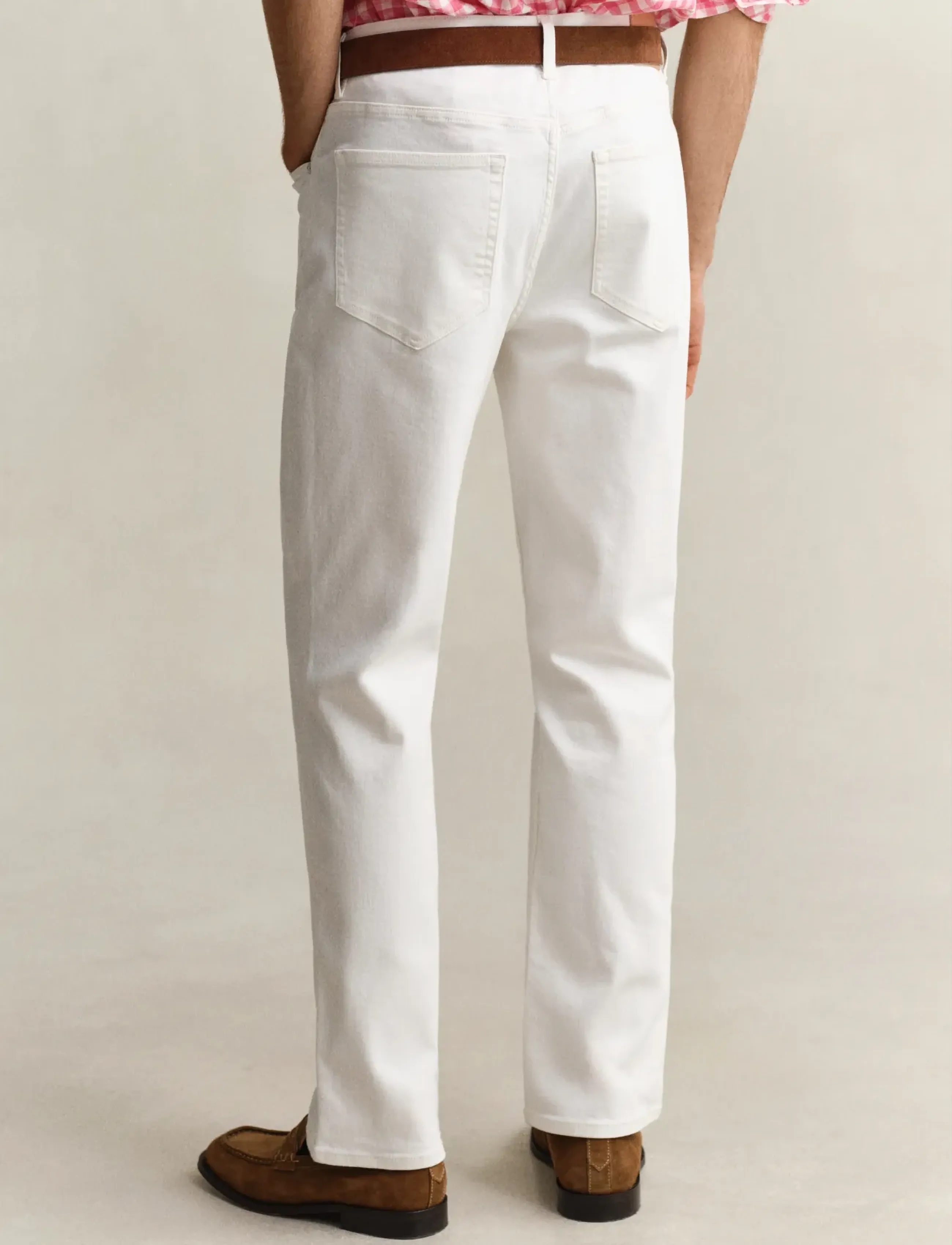 Gant - REG WHITE JEANS - regular jeans - eggshell - 2