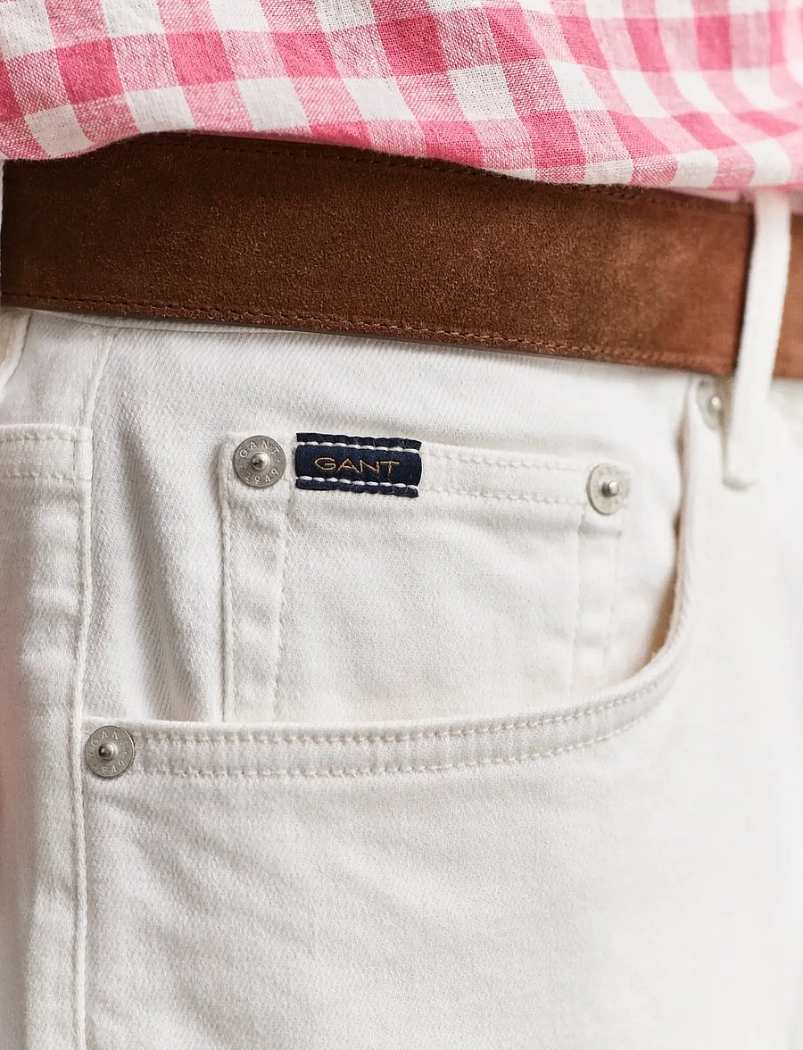 Gant - Regular White jeans - regular jeans - eggshell - 3