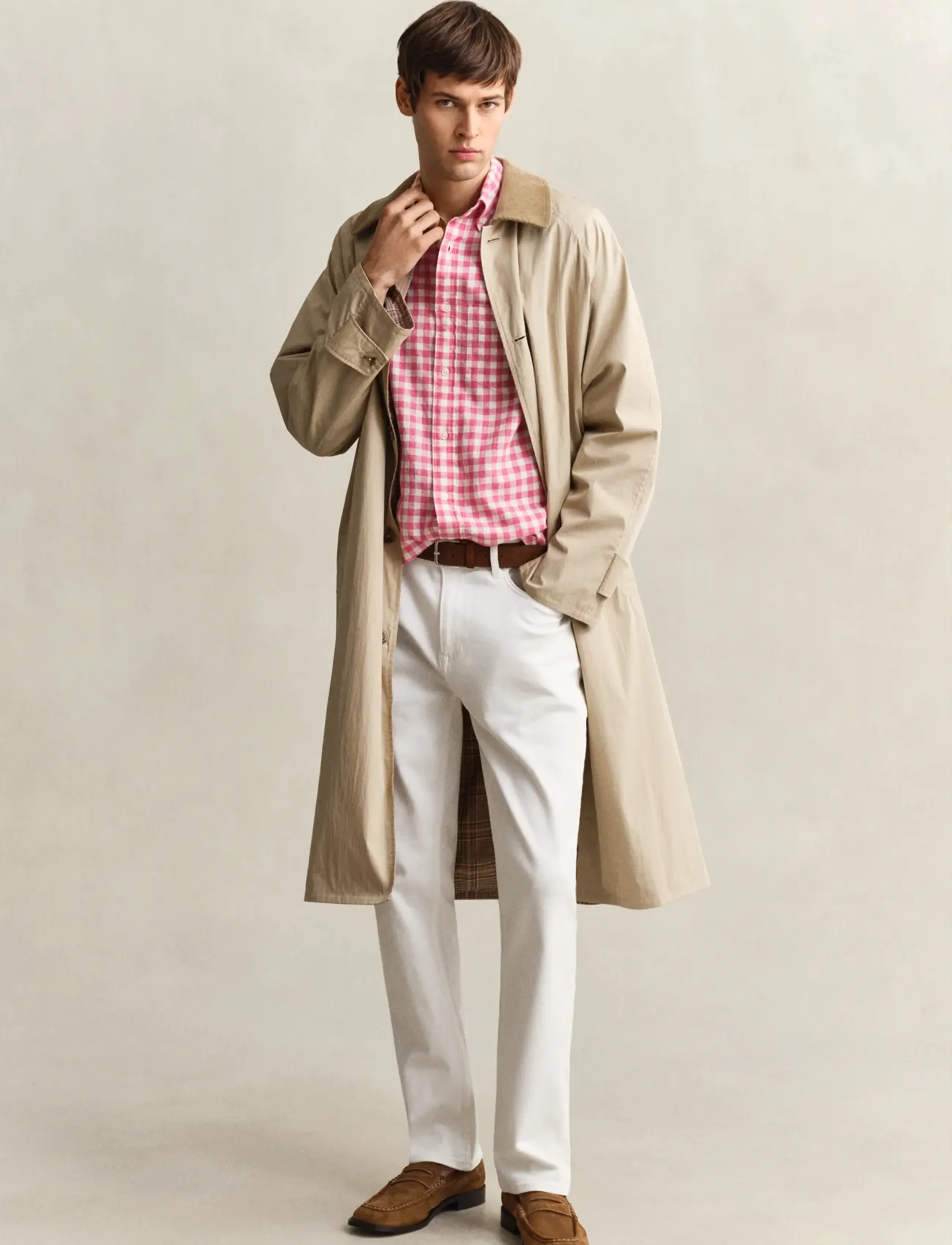 Gant - REG WHITE JEANS - regular jeans - eggshell - 4