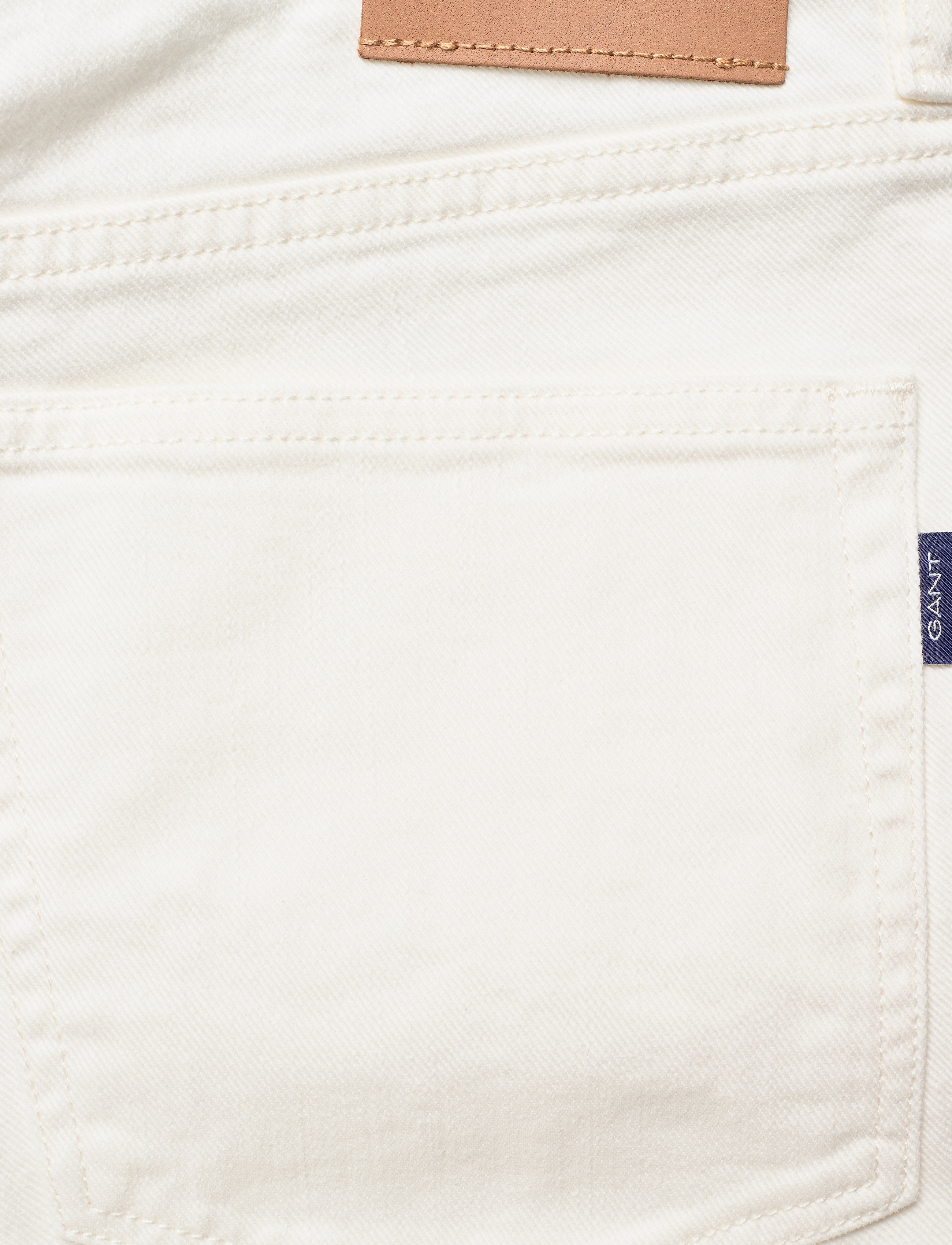 GANT - D2. SLIM ECRU JEANS - cream - 4