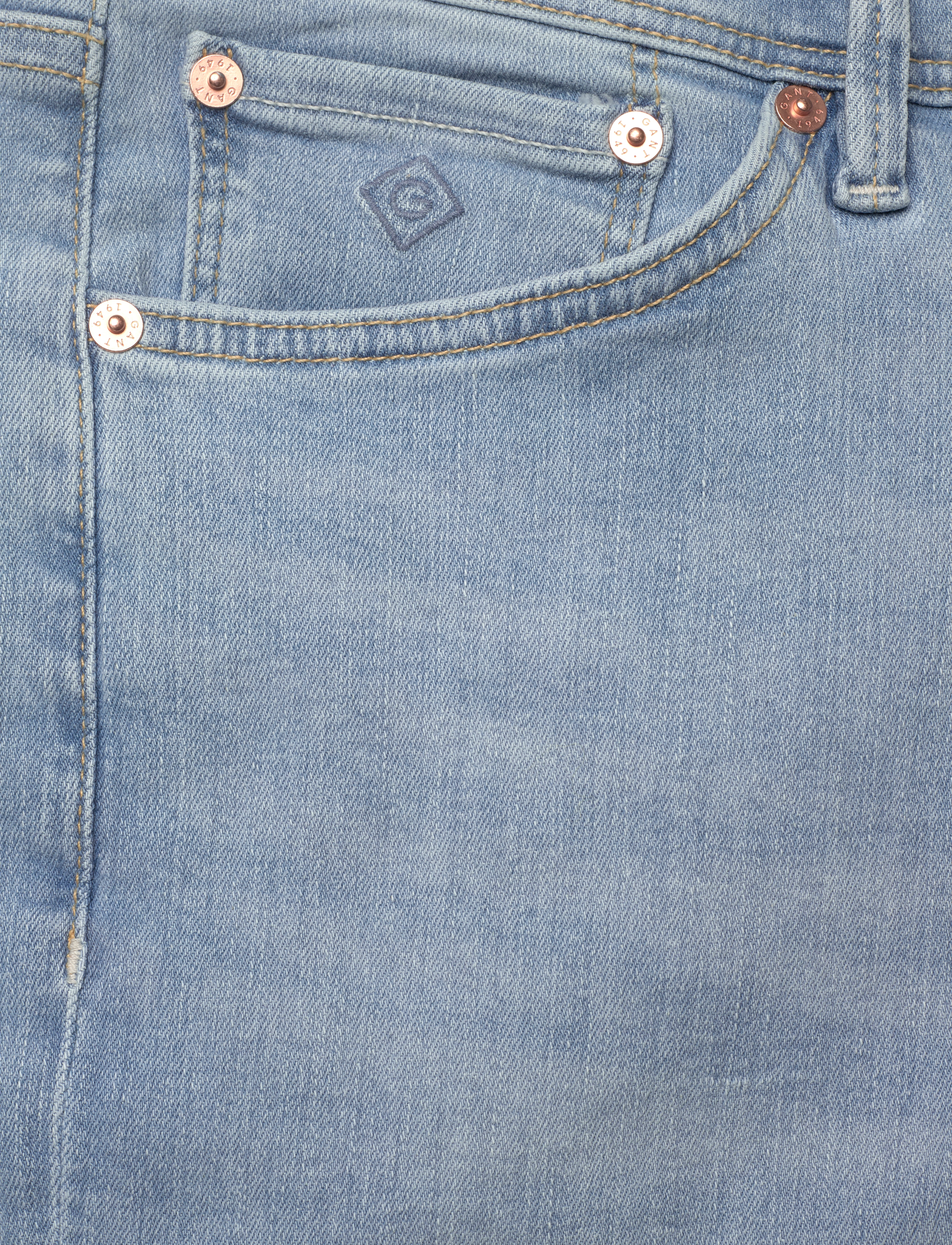 GANT - MAXEN ACTIVE-RECOVER JEANS - semi light blue worn in - 2