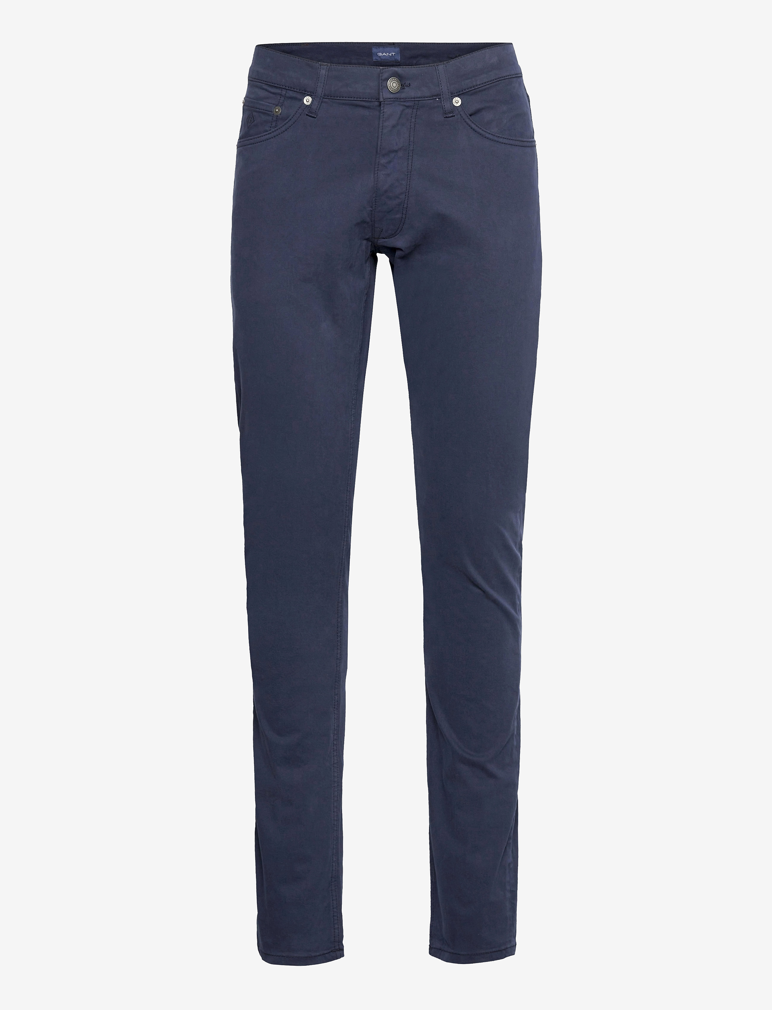 GANT - D1. TAPERED SATIN JEANS - marine - 0