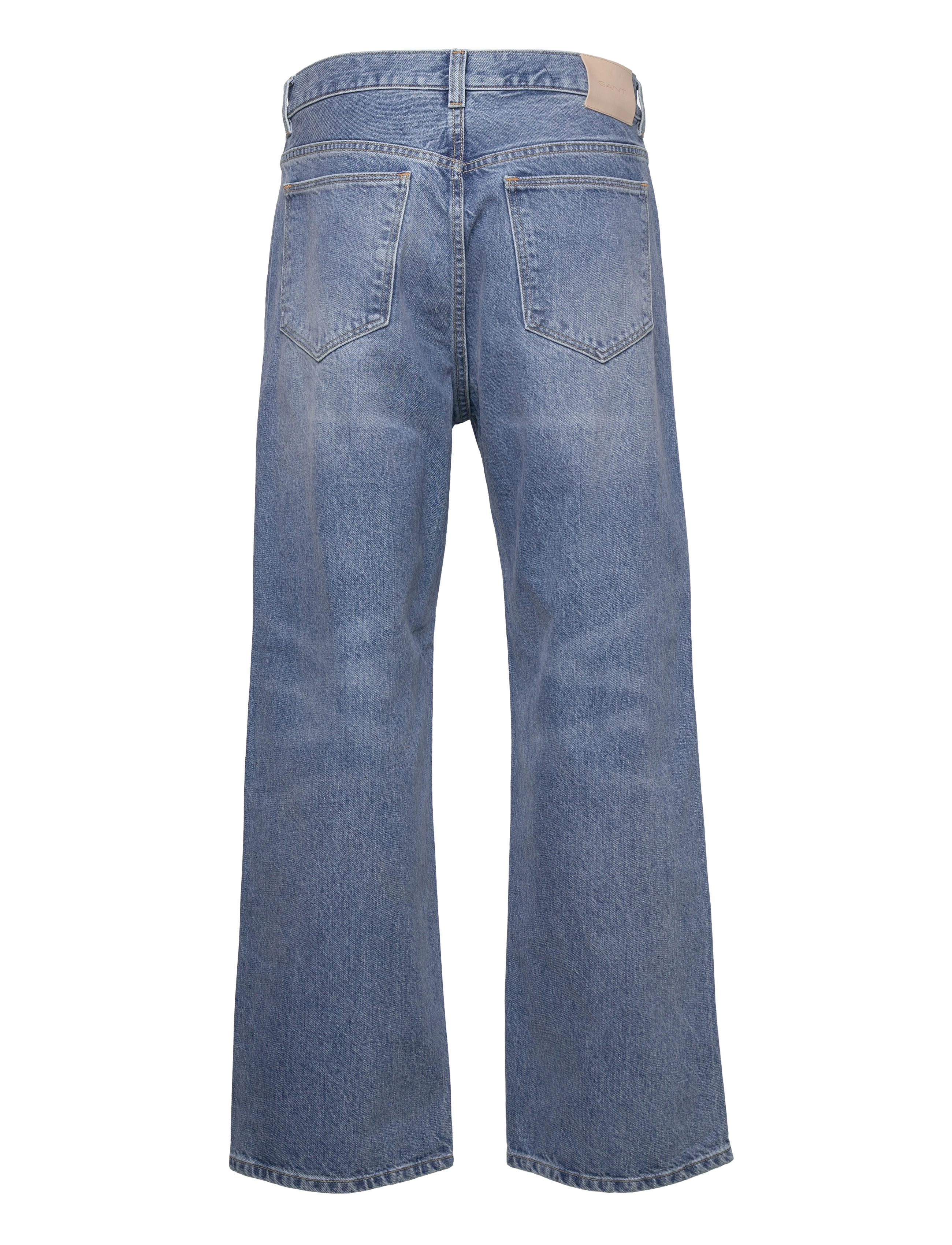 GANT - D2. LOOSE STRAIGHT JEANS - light blue vintage - 1