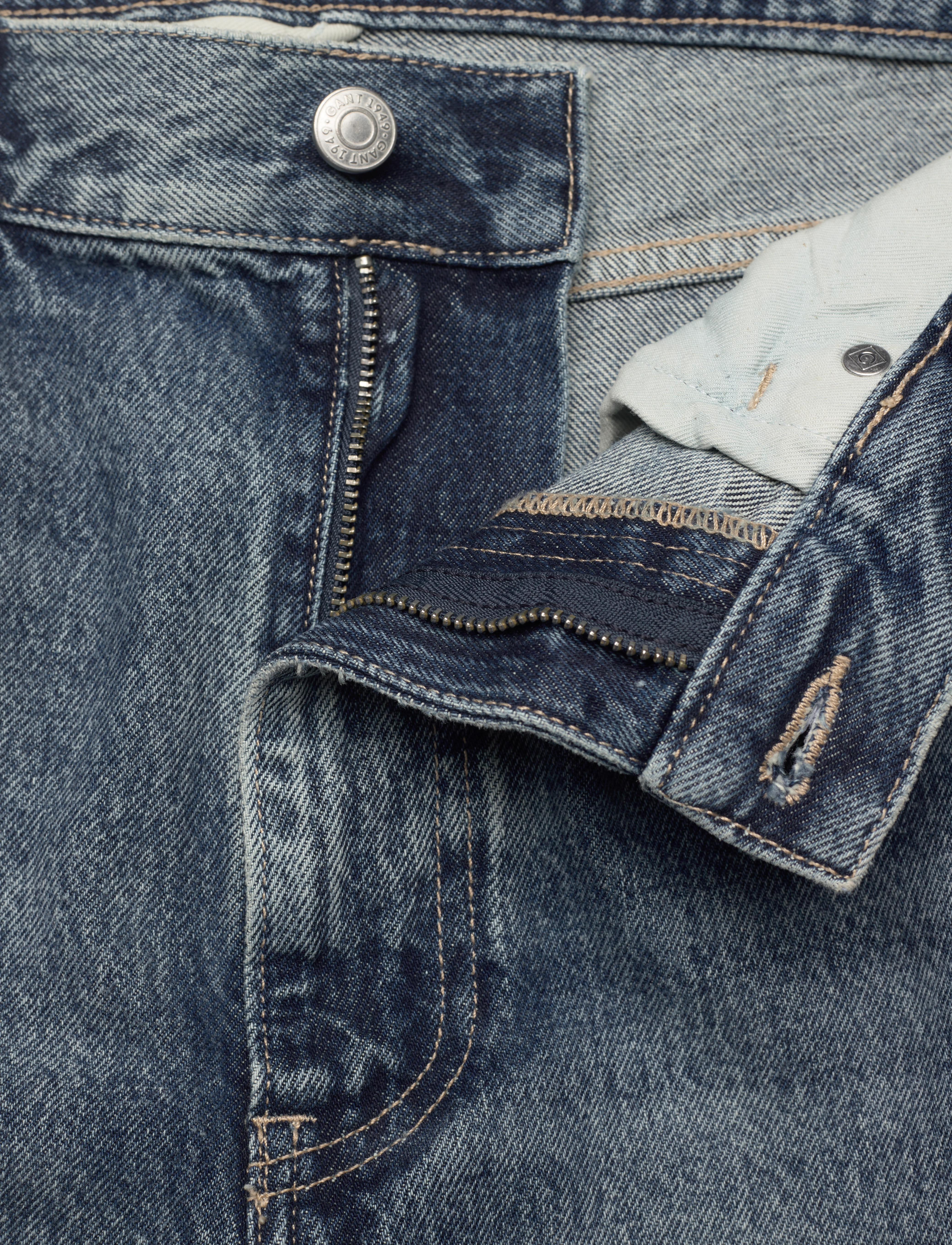 GANT - D1. HAYES VINTAGE WASH DENIMS - semi light blue vintage - 3