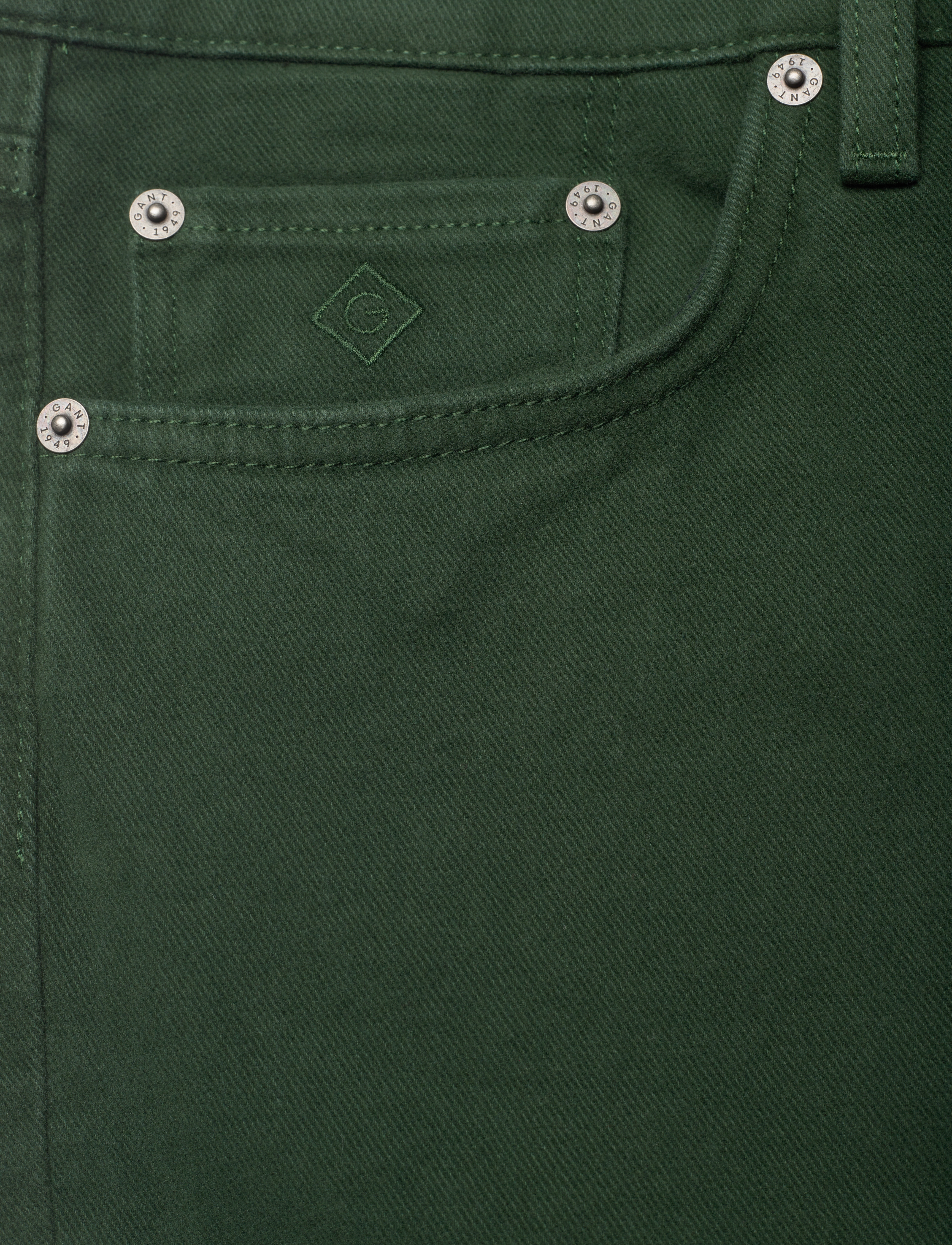 GANT - D1. ARLEY SOFT TWILL JEANS - storm green - 2