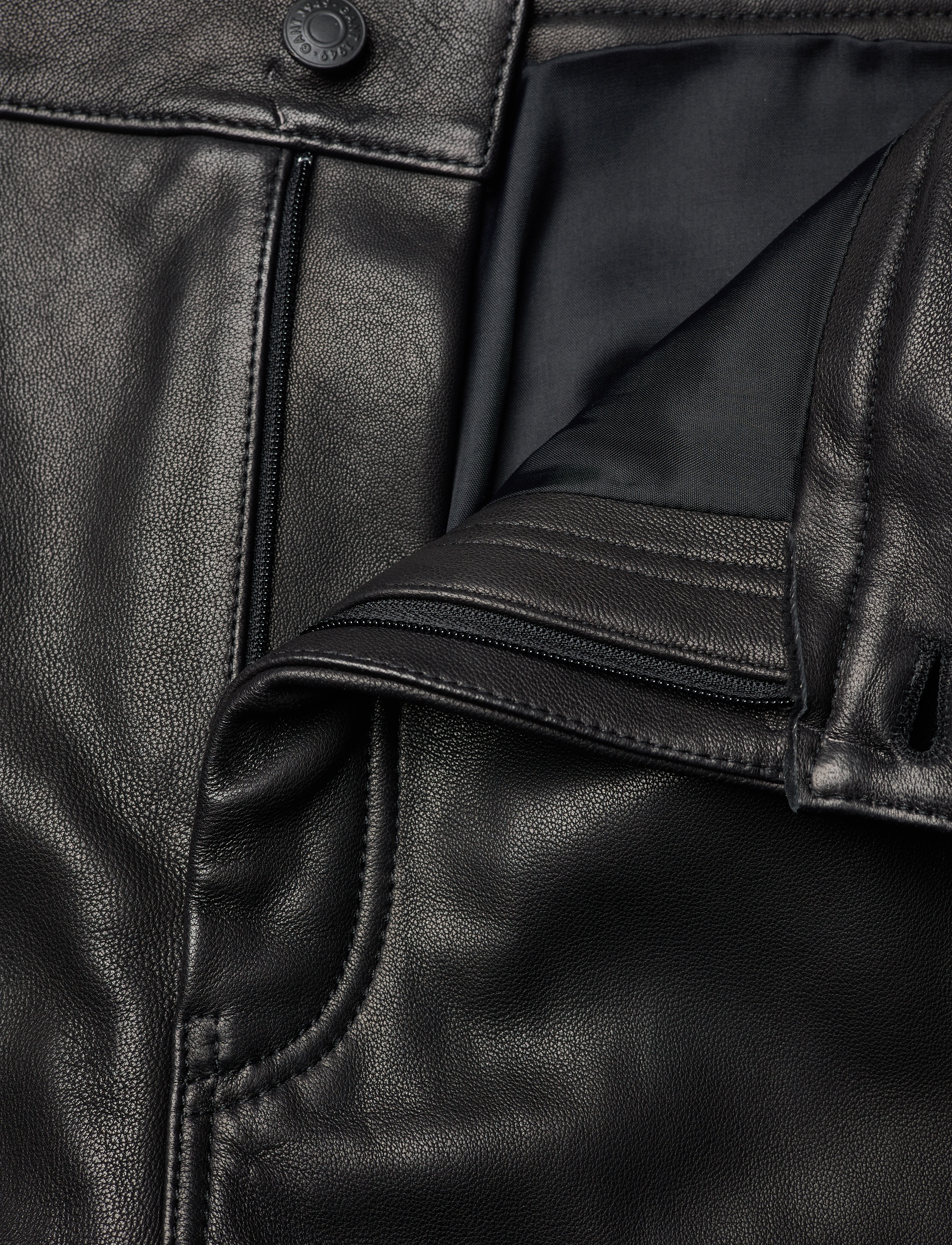 GANT - D1. LEATHER JEANS - black - 3