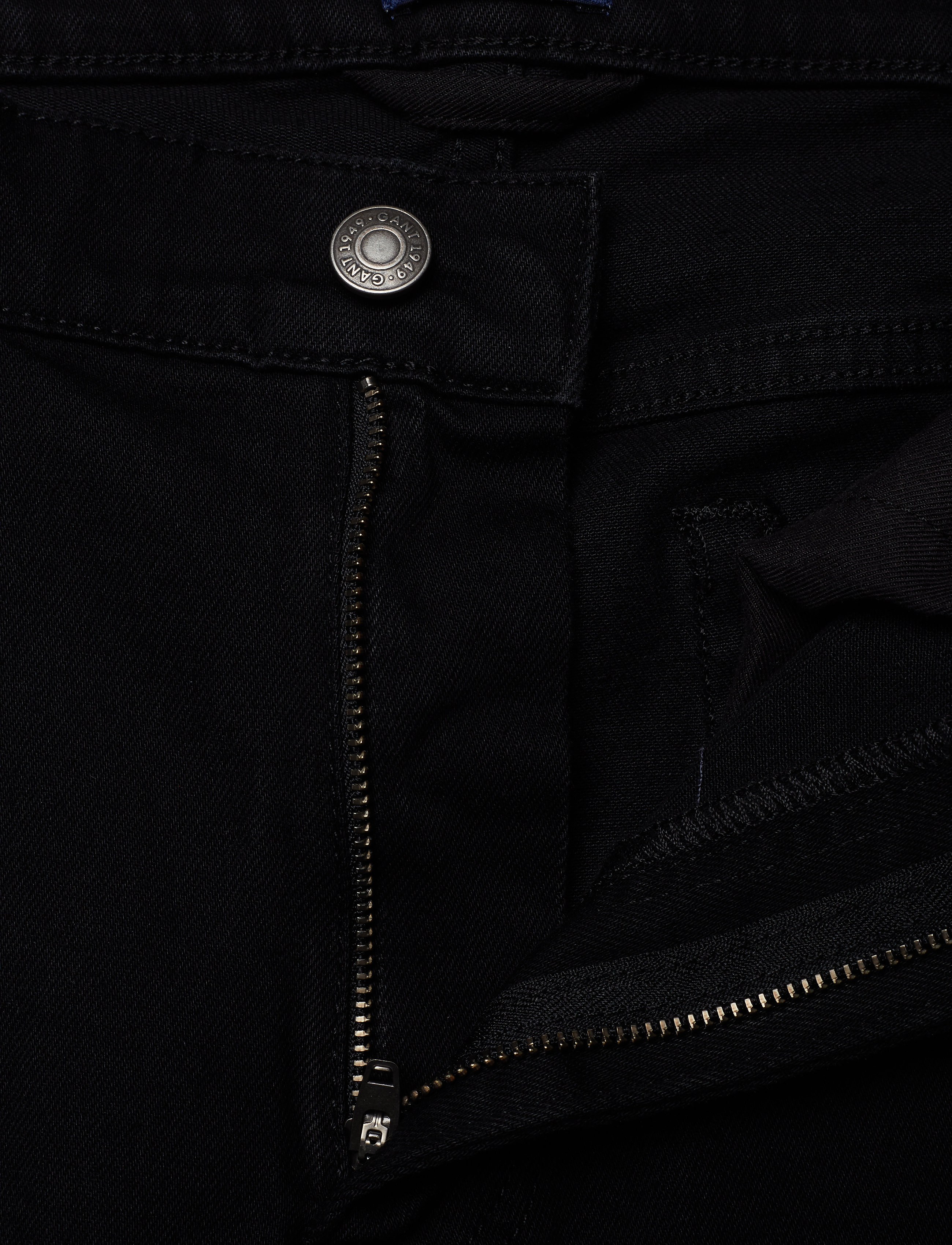 GANT - D1. SLIM BLACK GANT JEANS - black worn in - 3