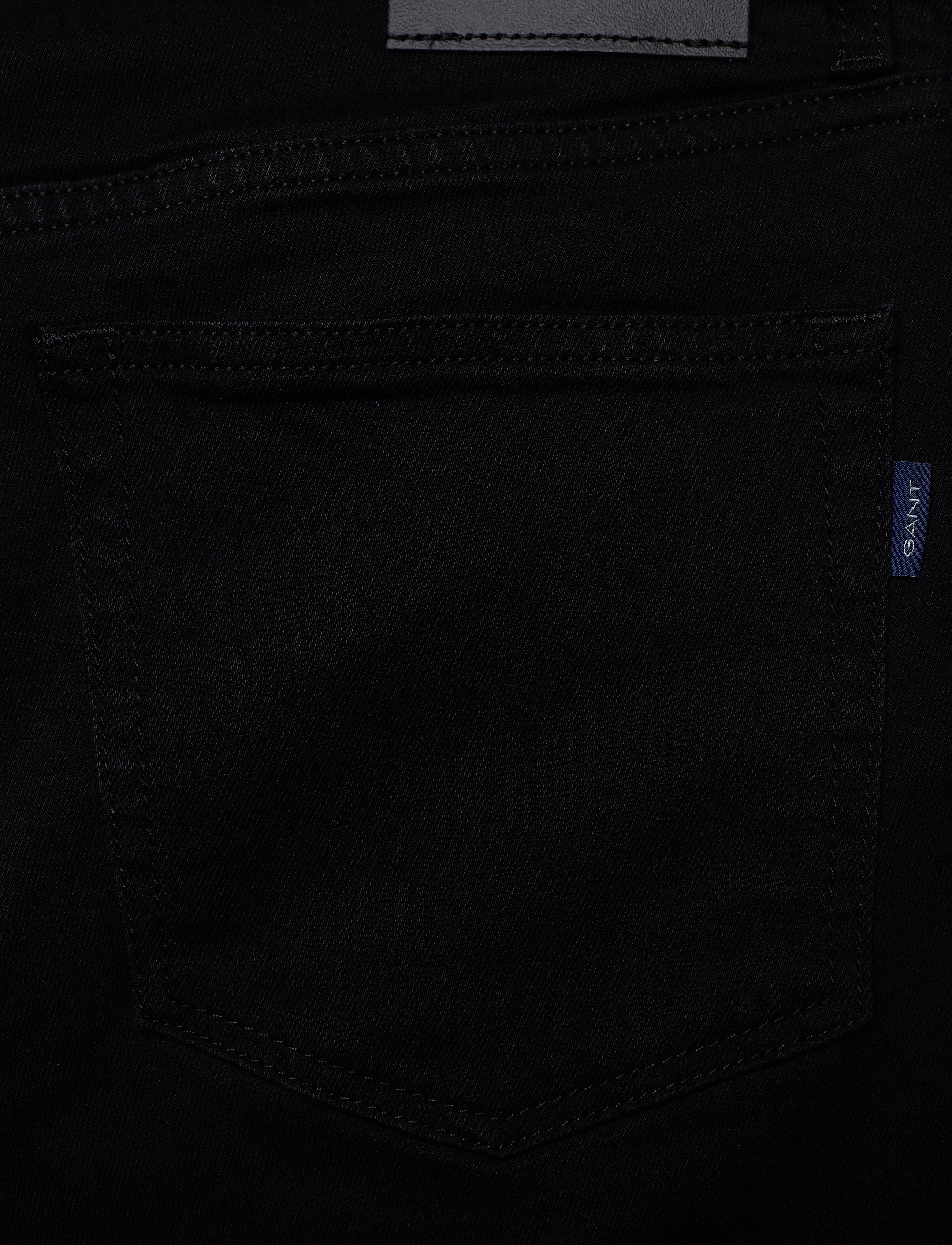GANT - D1. SLIM BLACK GANT JEANS - black worn in - 4