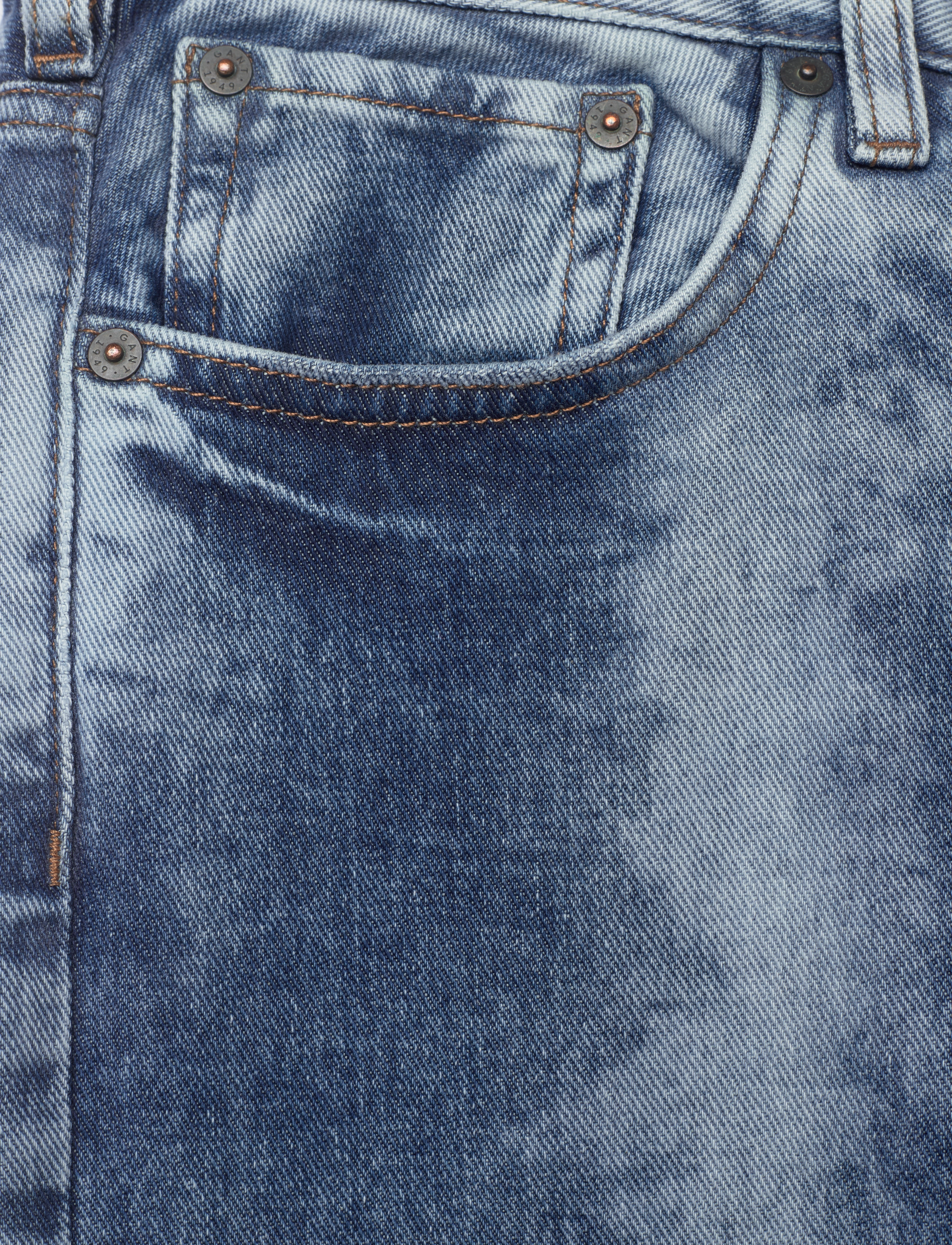 GANT - D2. BLEACH JEANS - mid blue vintage - 2