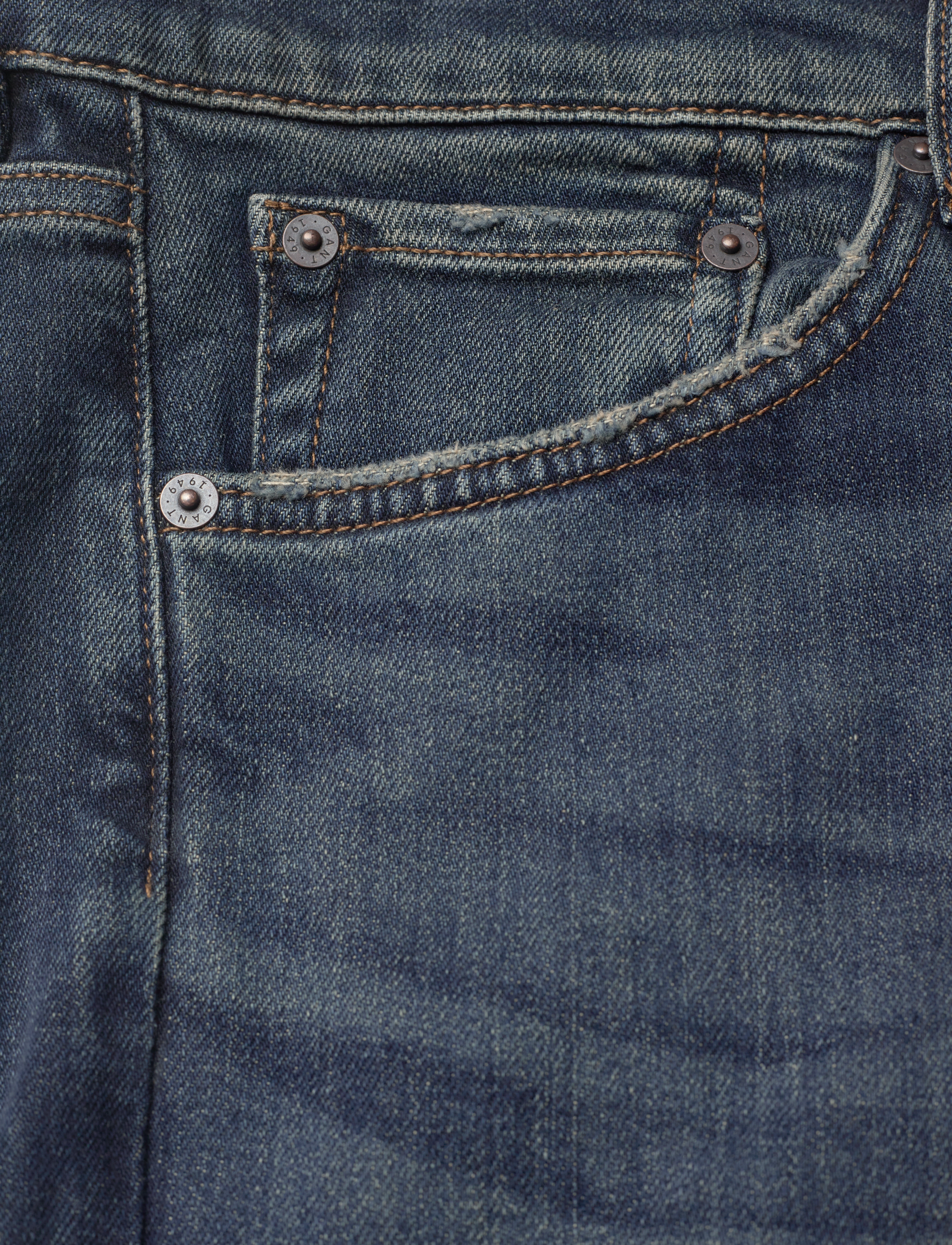 GANT - REGULAR GANT ARCHIVE WASH JEANS - mid blue archive - 5