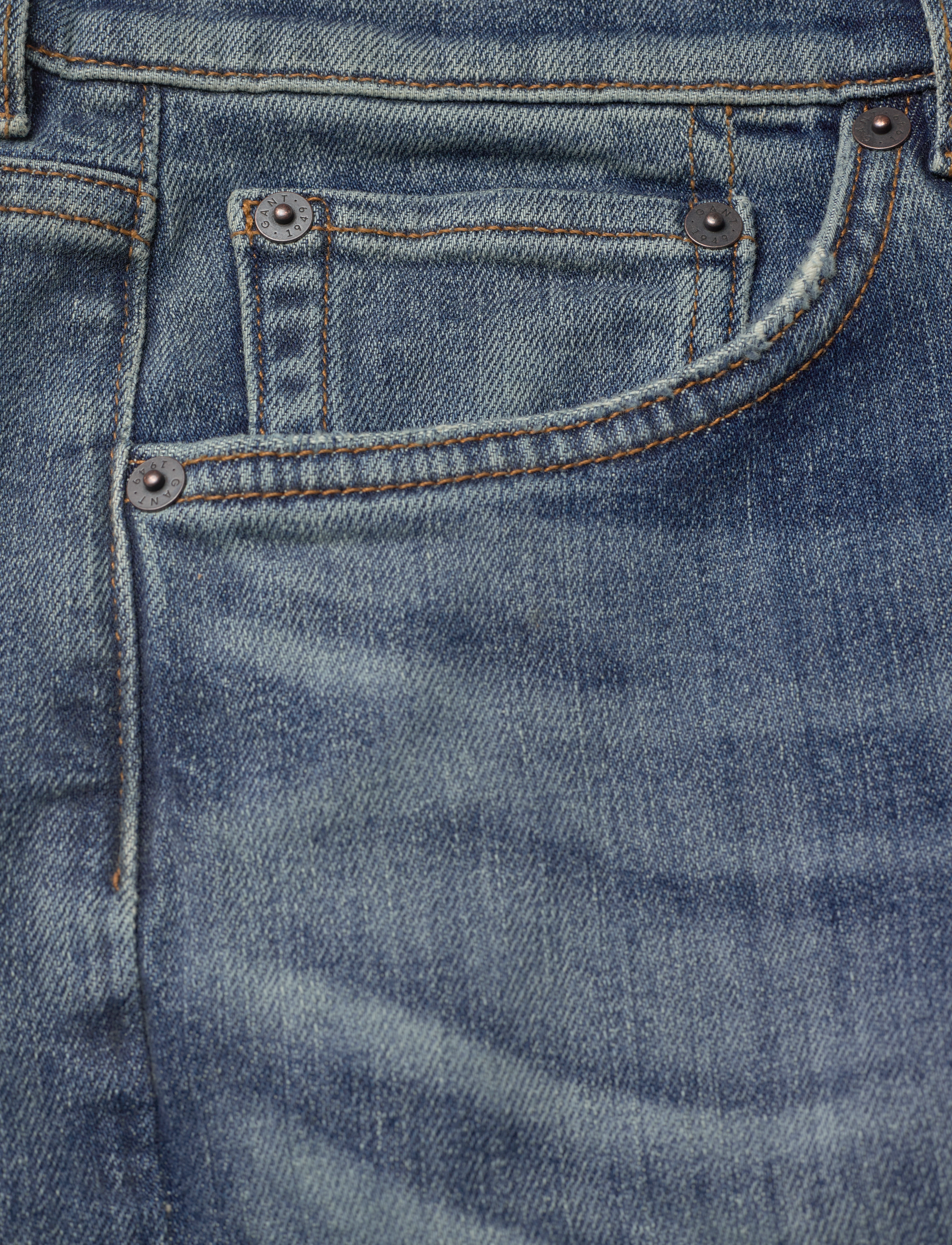 GANT - REGULAR GANT ARCHIVE WASH JEANS - semi light blue archive - 2