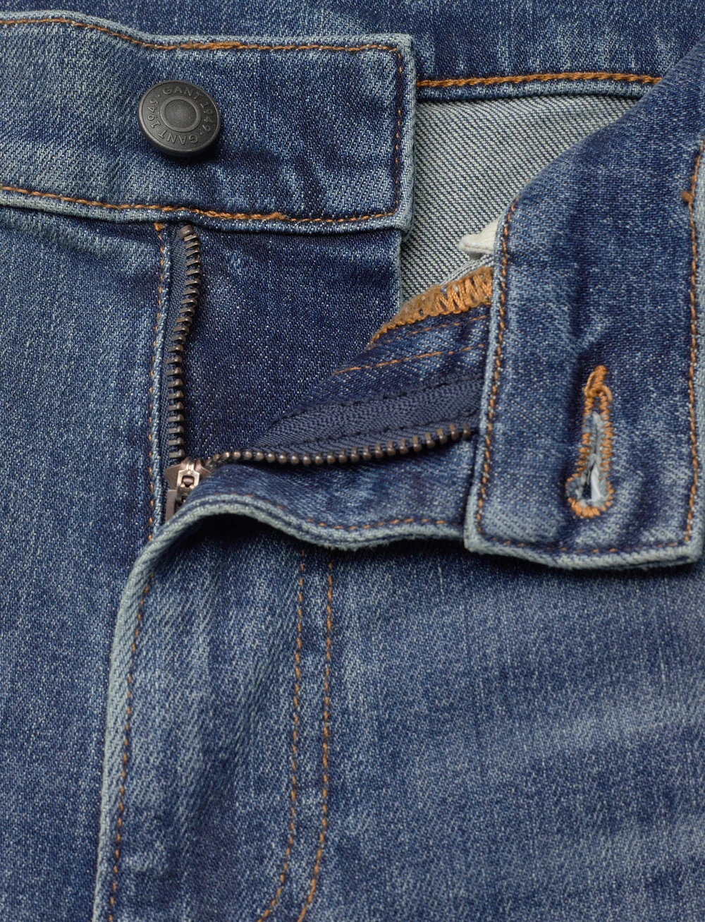 GANT - REGULAR GANT ARCHIVE WASH JEANS - tavalised teksad - semi light blue archive - 3