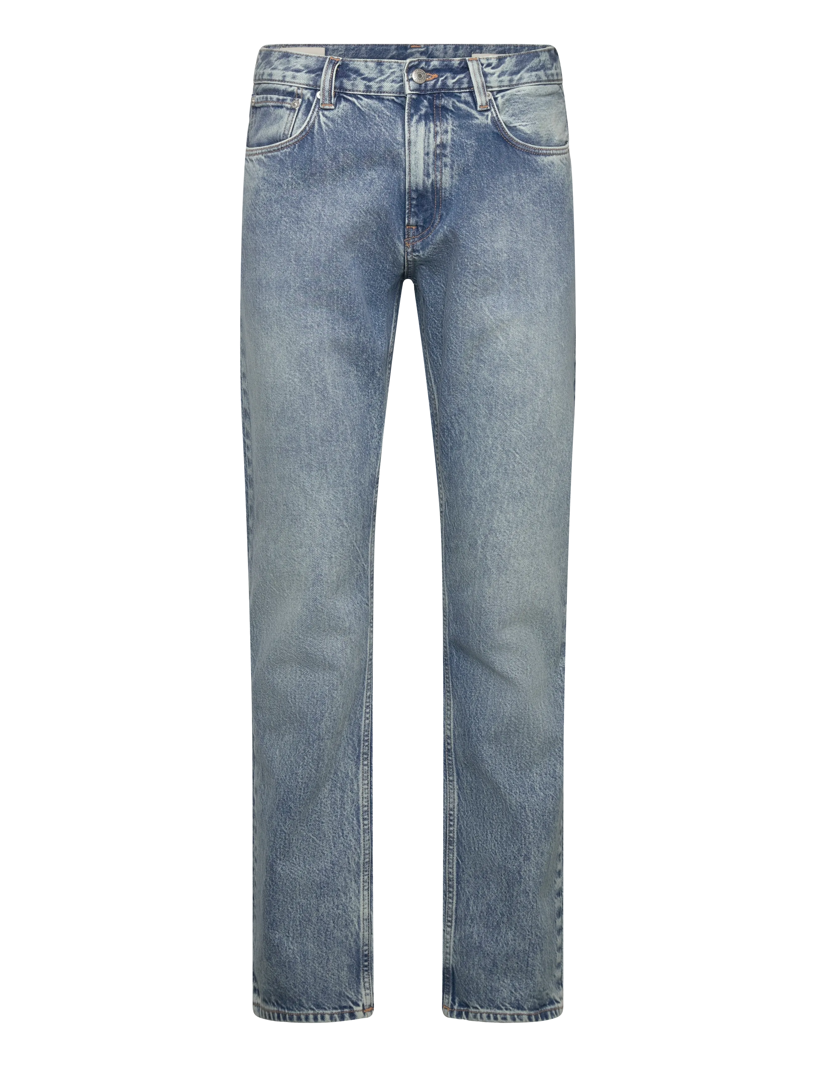 LIGHT BLUE STRAIGHT JEANS - LIGHT BLUE WORN IN