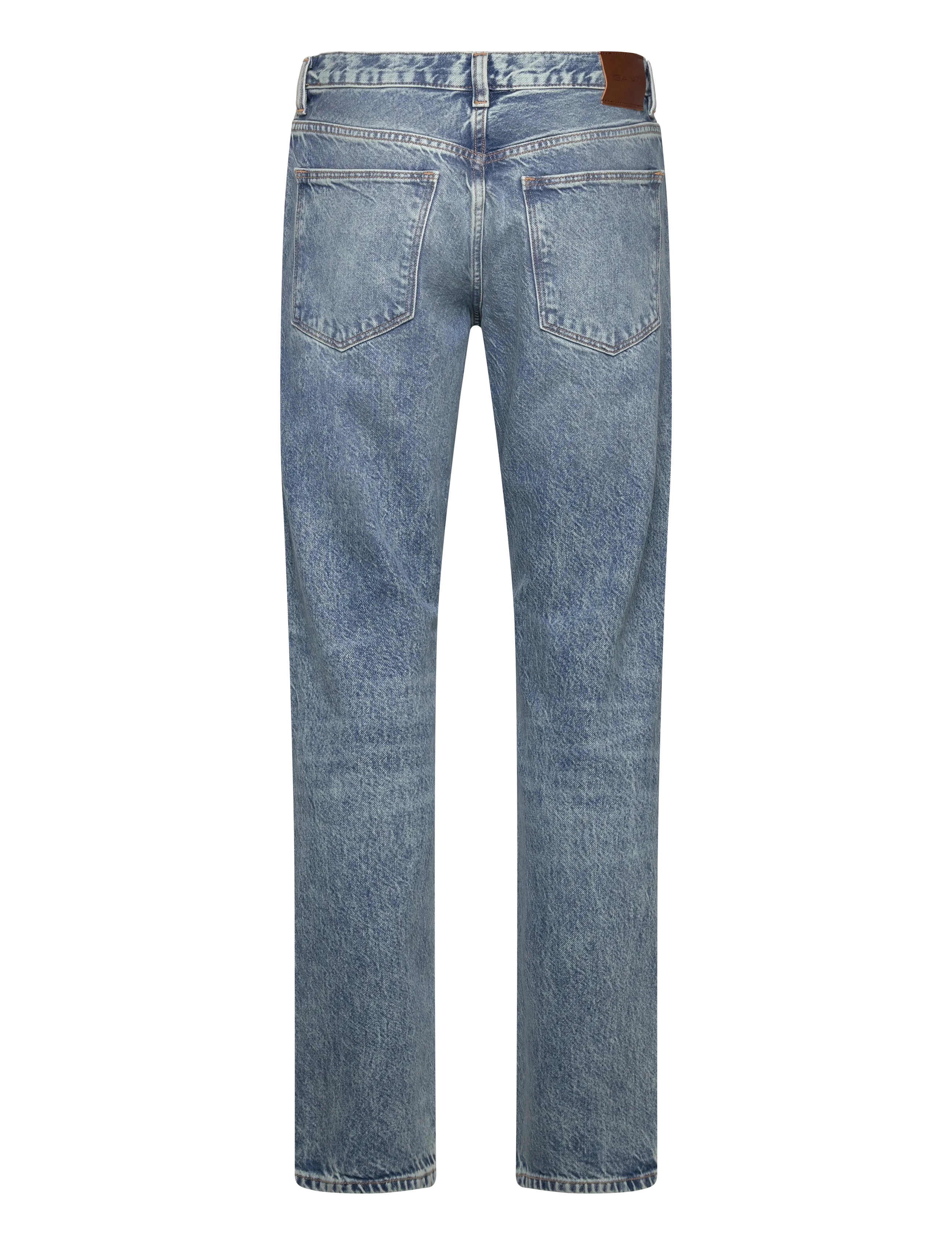 Gant - LIGHT BLUE STRAIGHT JEANS - regular jeans - light blue worn in - 1