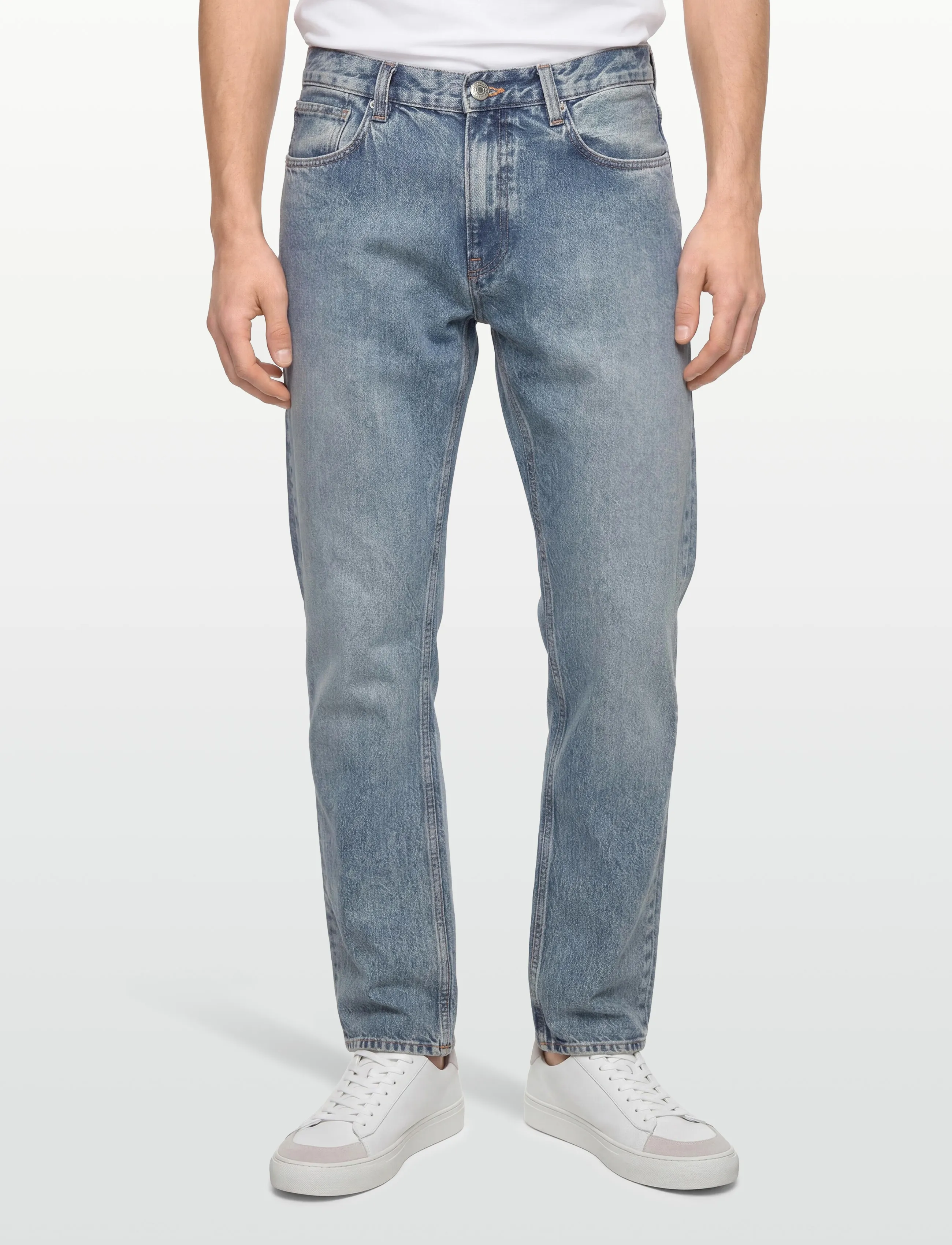 Gant - LIGHT BLUE STRAIGHT JEANS - püksid & teksad - light blue worn in - 3