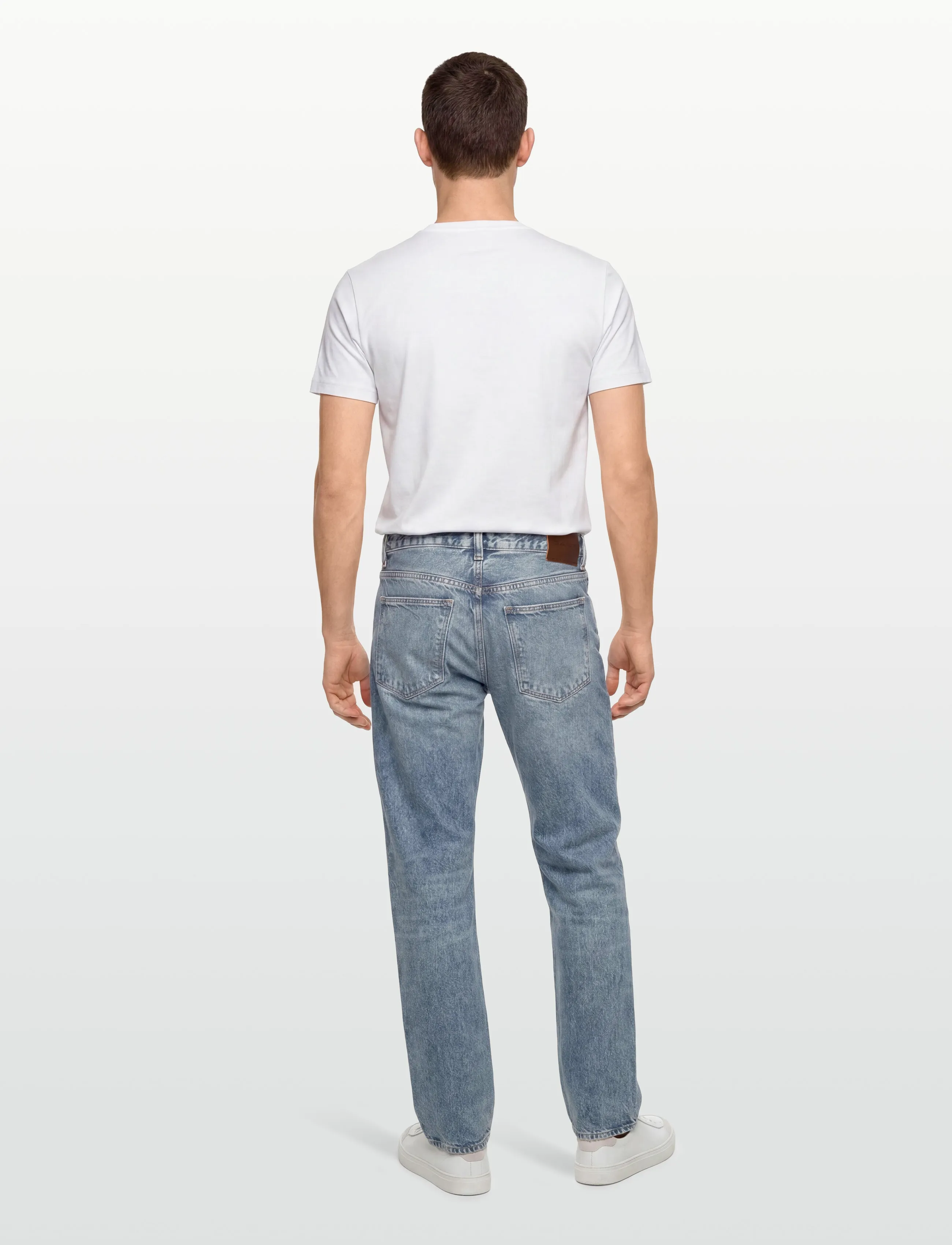 Gant - LIGHT BLUE STRAIGHT JEANS - püksid & teksad - light blue worn in - 4