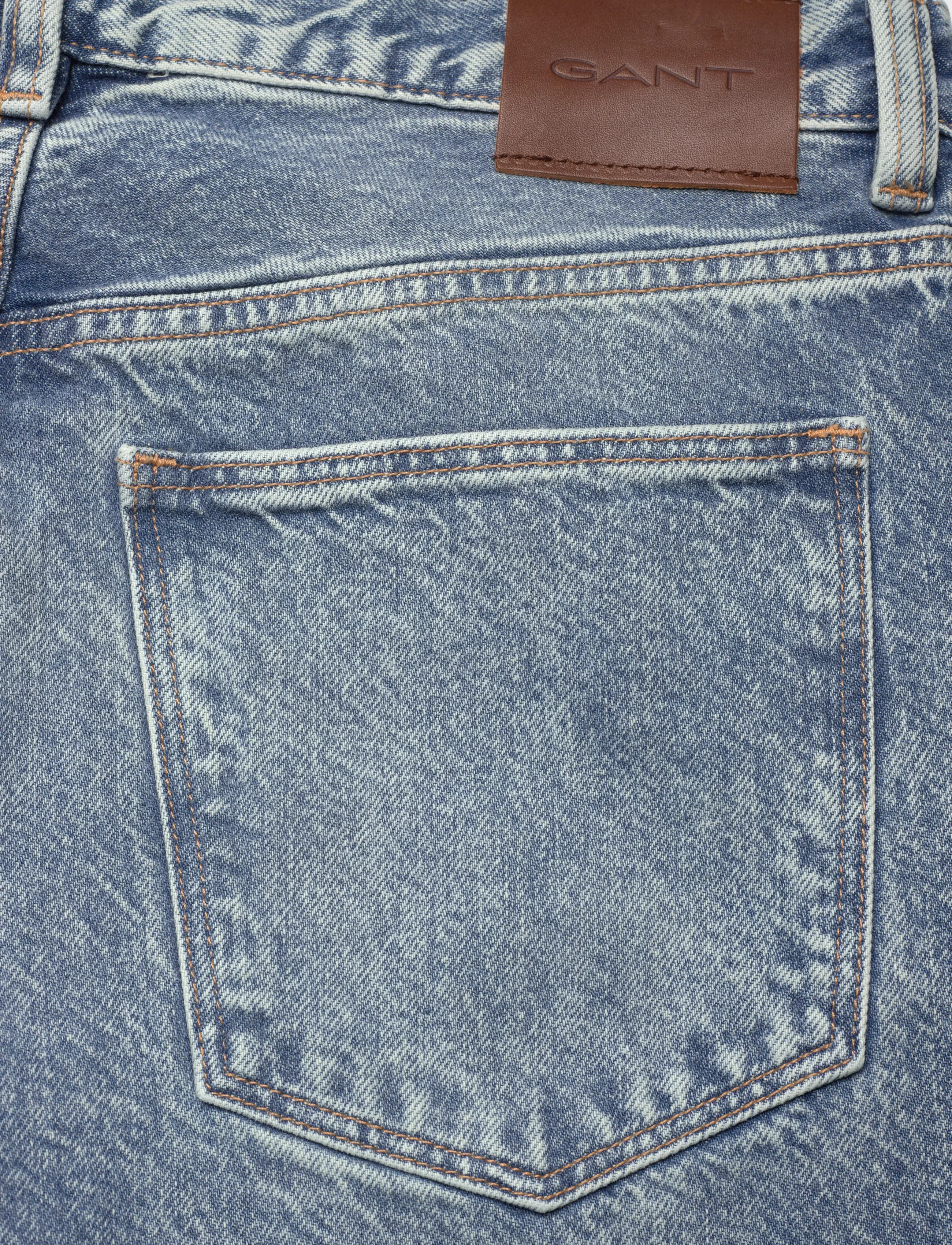 Gant - LIGHT BLUE STRAIGHT JEANS - regular jeans - light blue worn in - 4