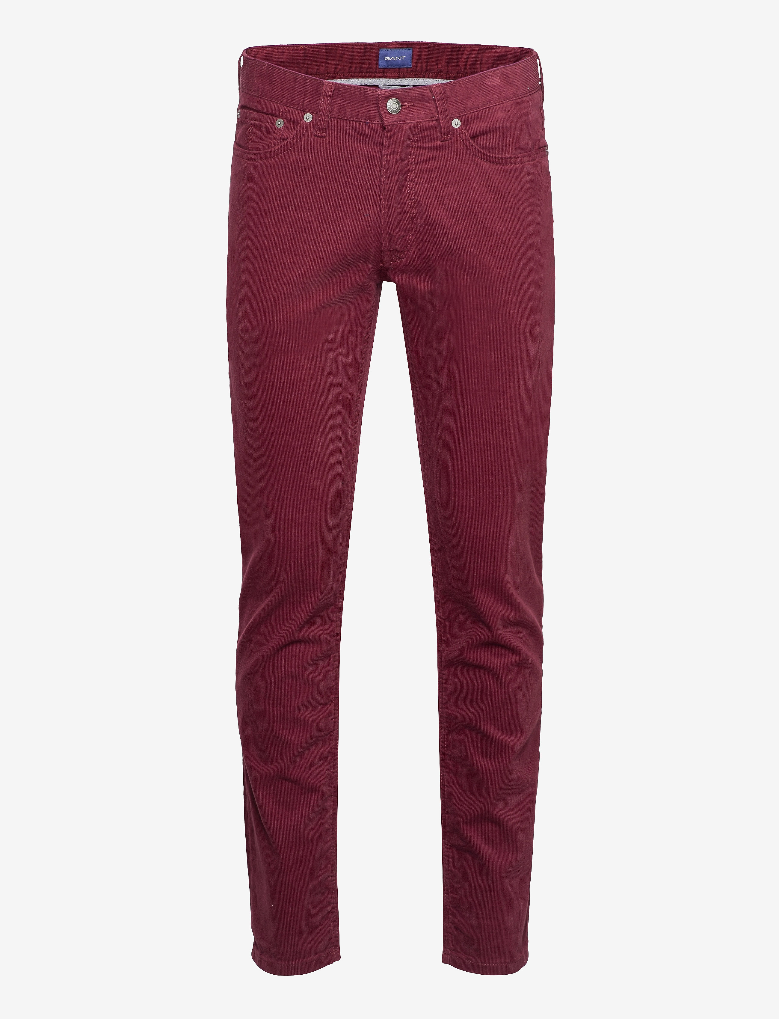 GANT - D1. SLIM CORD JEANS - port red - 0