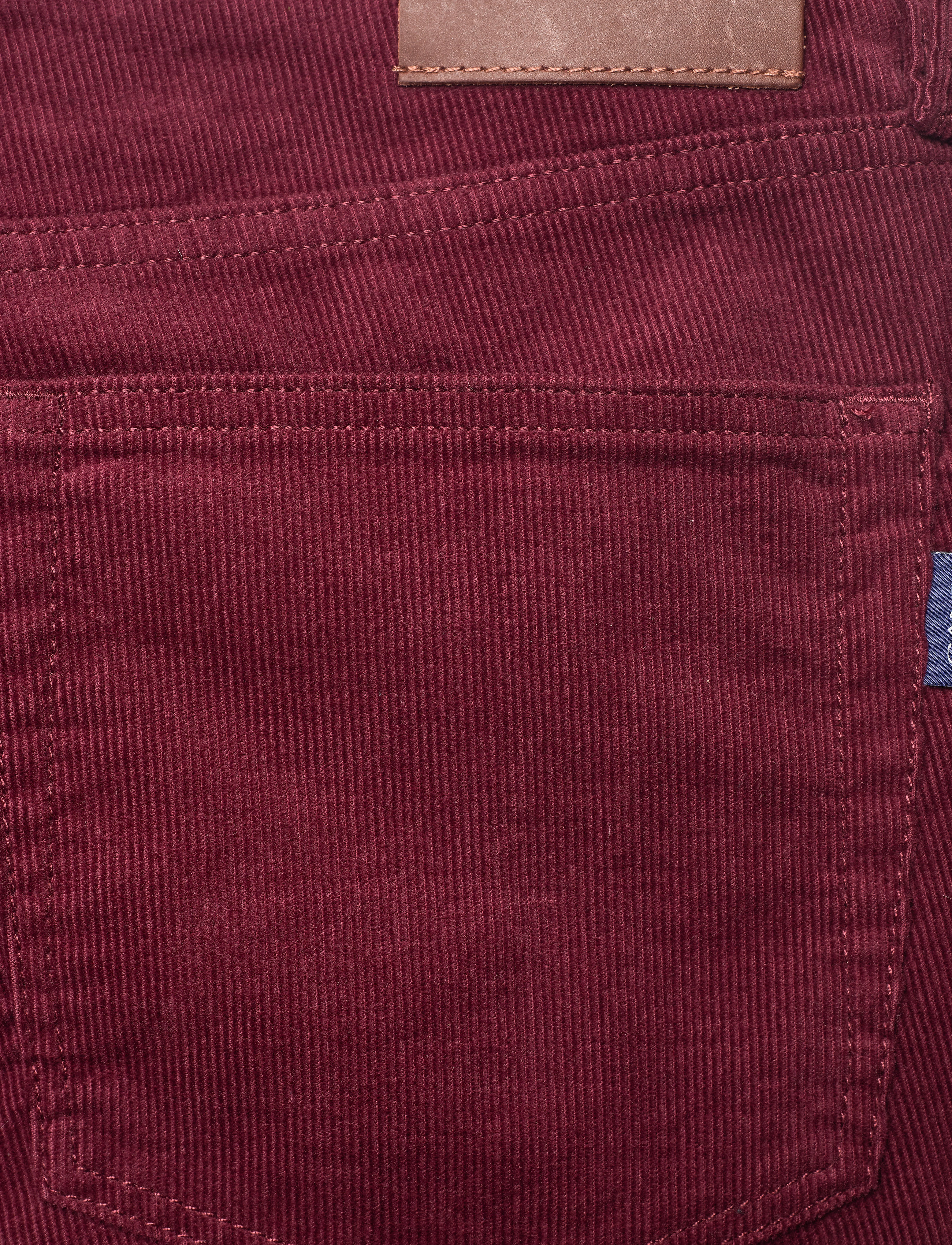 GANT - D1. SLIM CORD JEANS - port red - 4