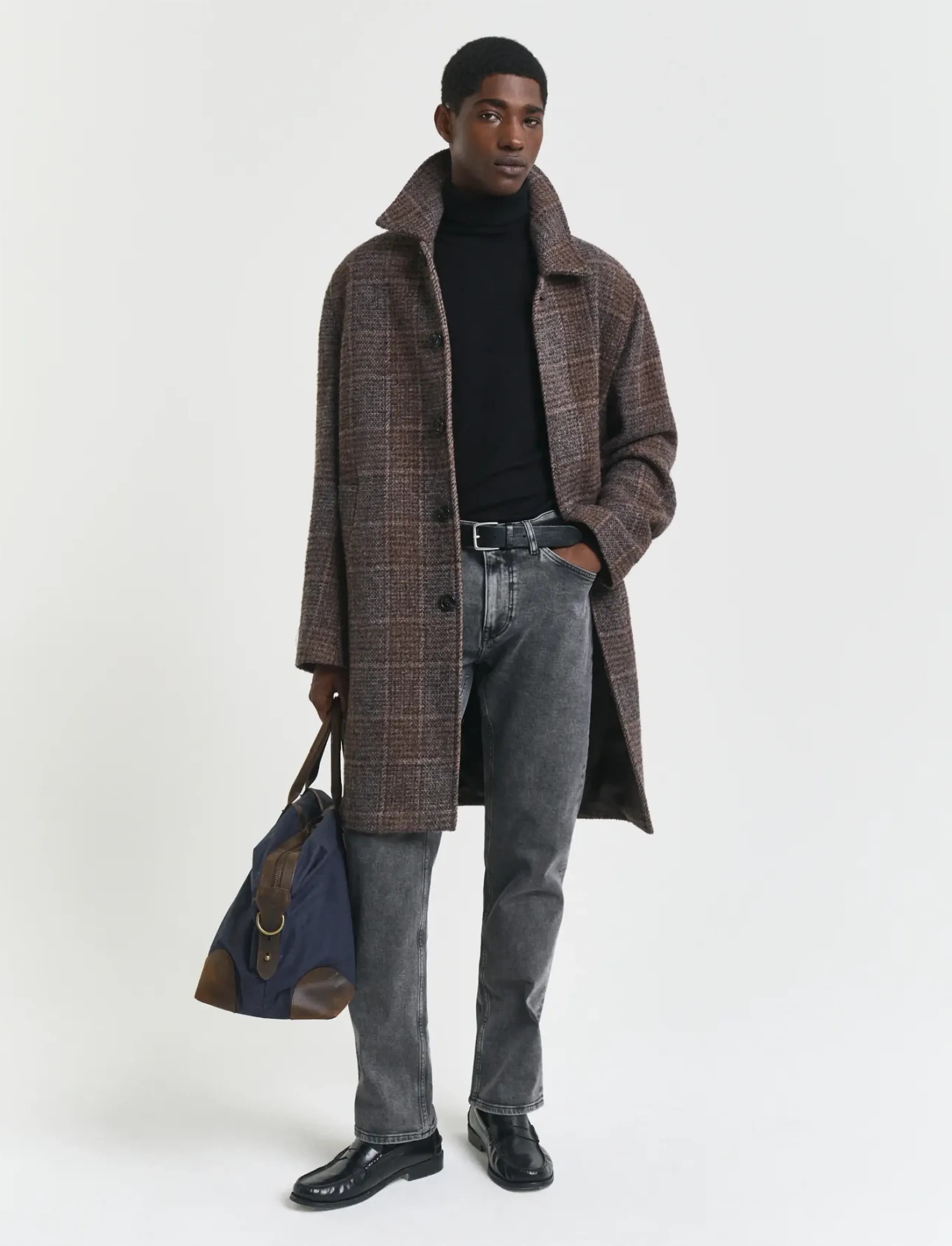Gant - REGULAR GANT BLACK WASH JEANS - tavalised teksad - black - 5