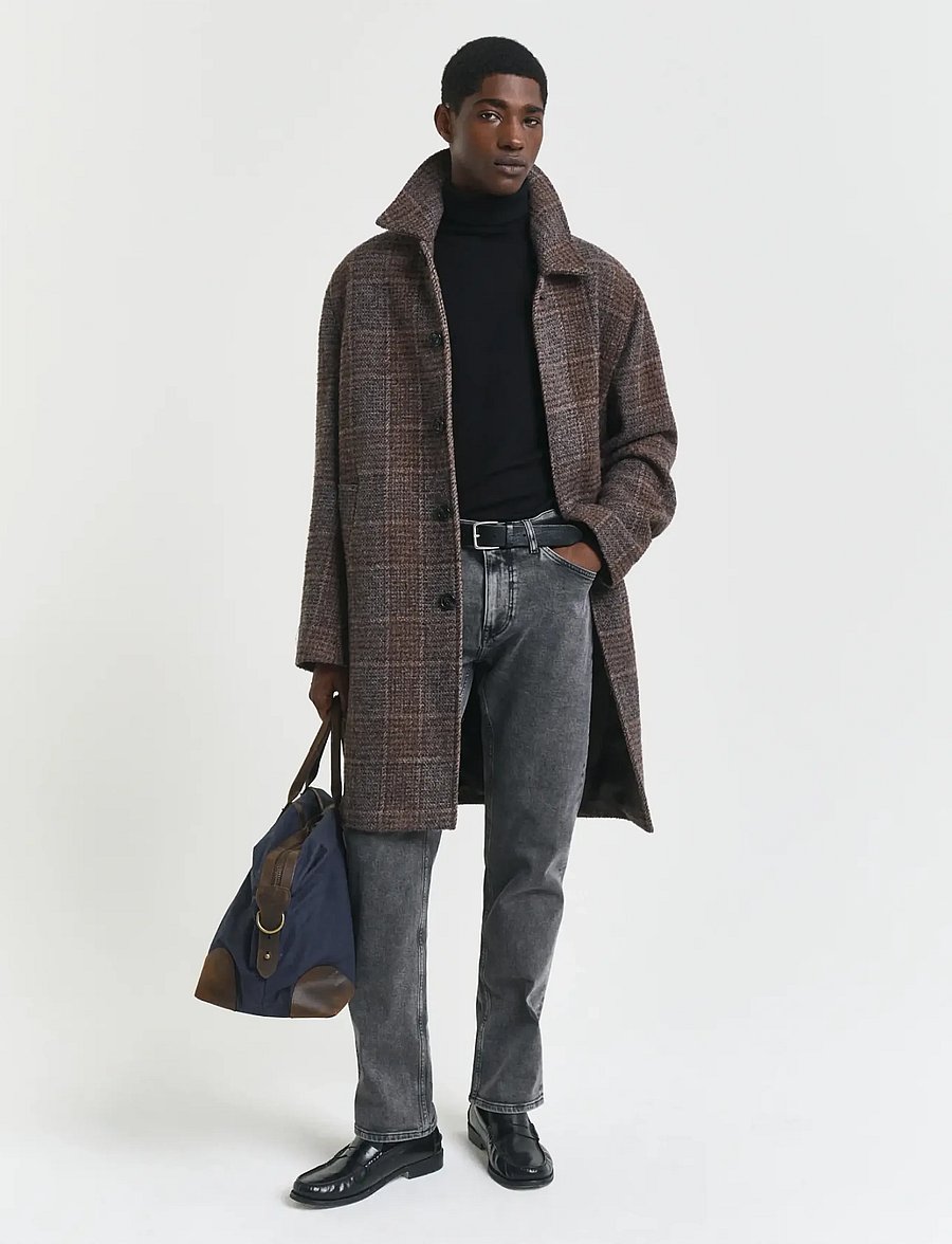 Gant - REGULAR GANT BLACK WASH JEANS - tavalised teksad - black - 5