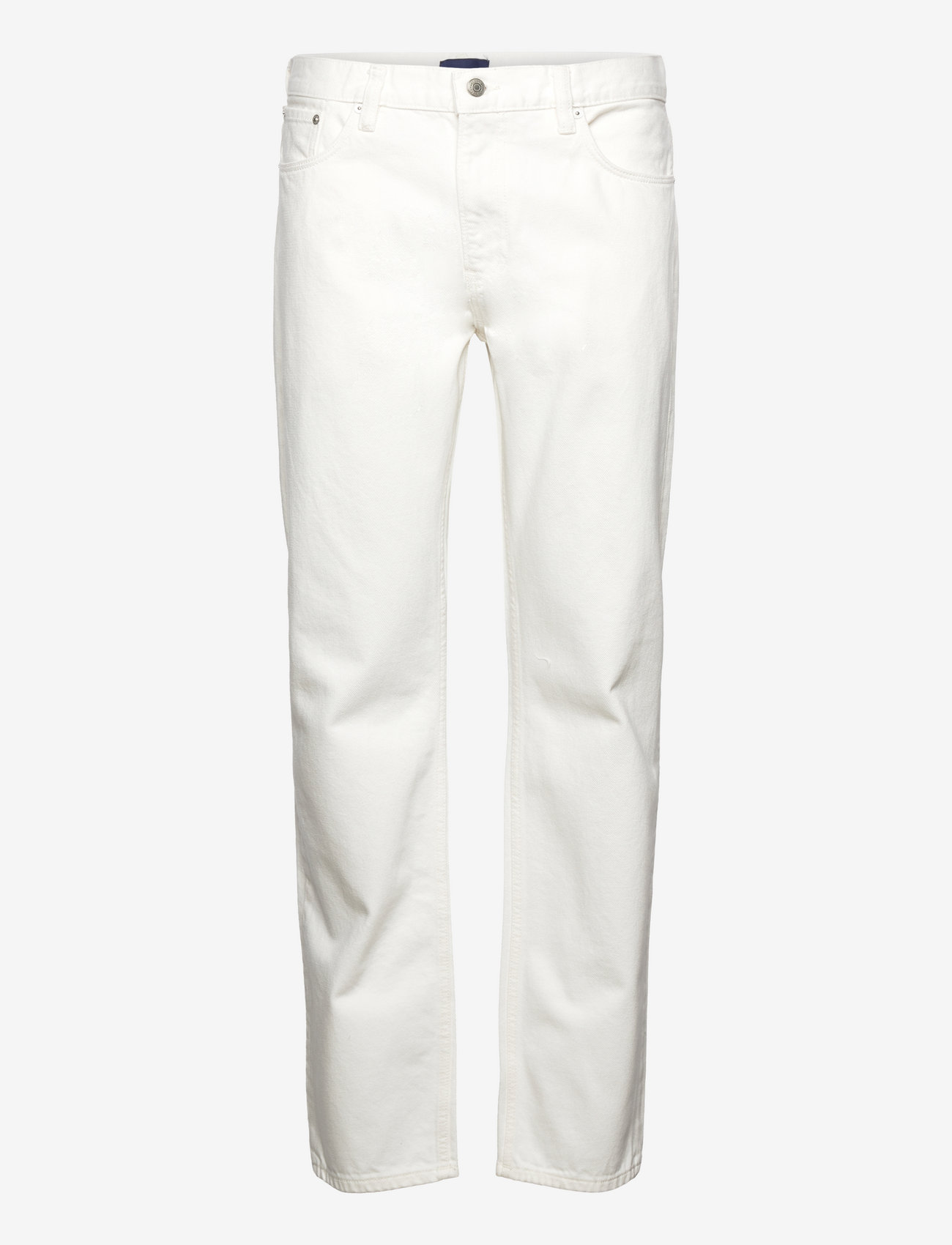 GANT - WHITE STRAIGHT JEANS - loose jeans - eggshell - 0