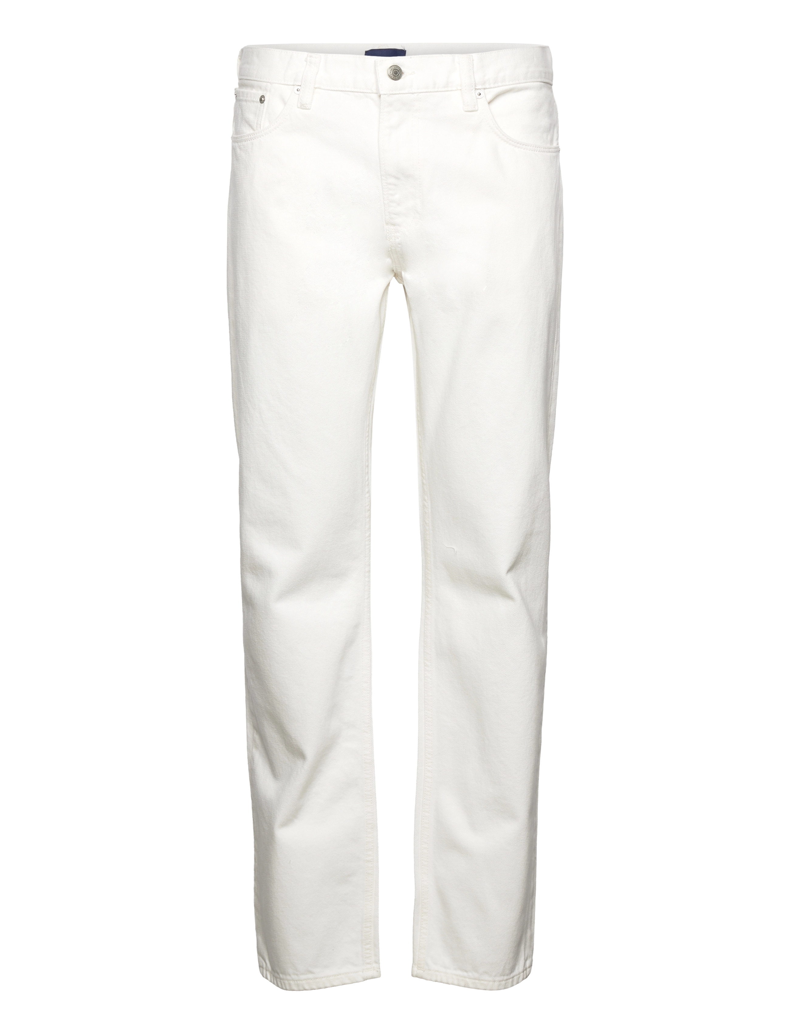 WHITE STRAIGHT JEANS - EGGSHELL