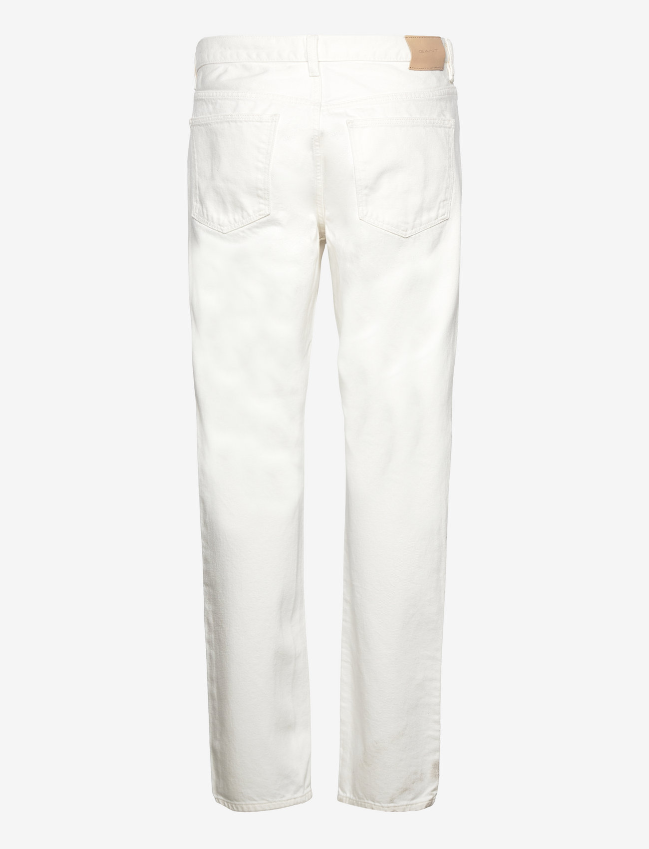 GANT - WHITE STRAIGHT JEANS - loose jeans - eggshell - 1