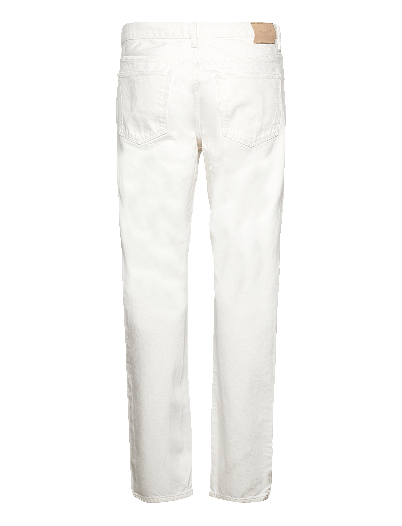 GANT - WHITE STRAIGHT JEANS - loose jeans - eggshell - 1