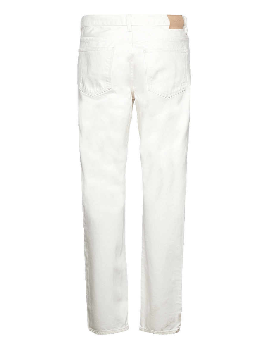 Gant - WHITE STRAIGHT JEANS - loose jeans - eggshell - 1
