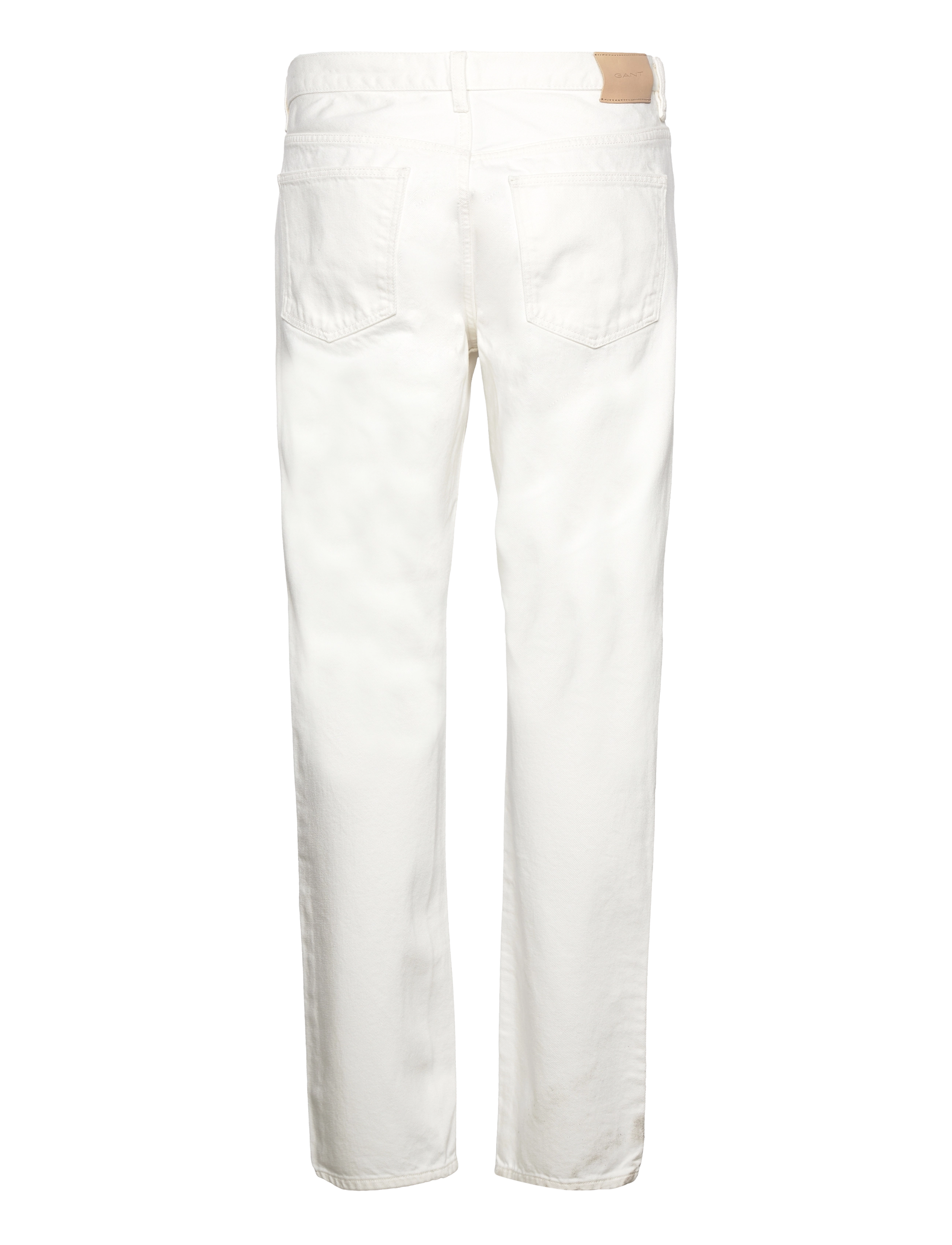 Gant - WHITE STRAIGHT JEANS - loose jeans - eggshell - 1