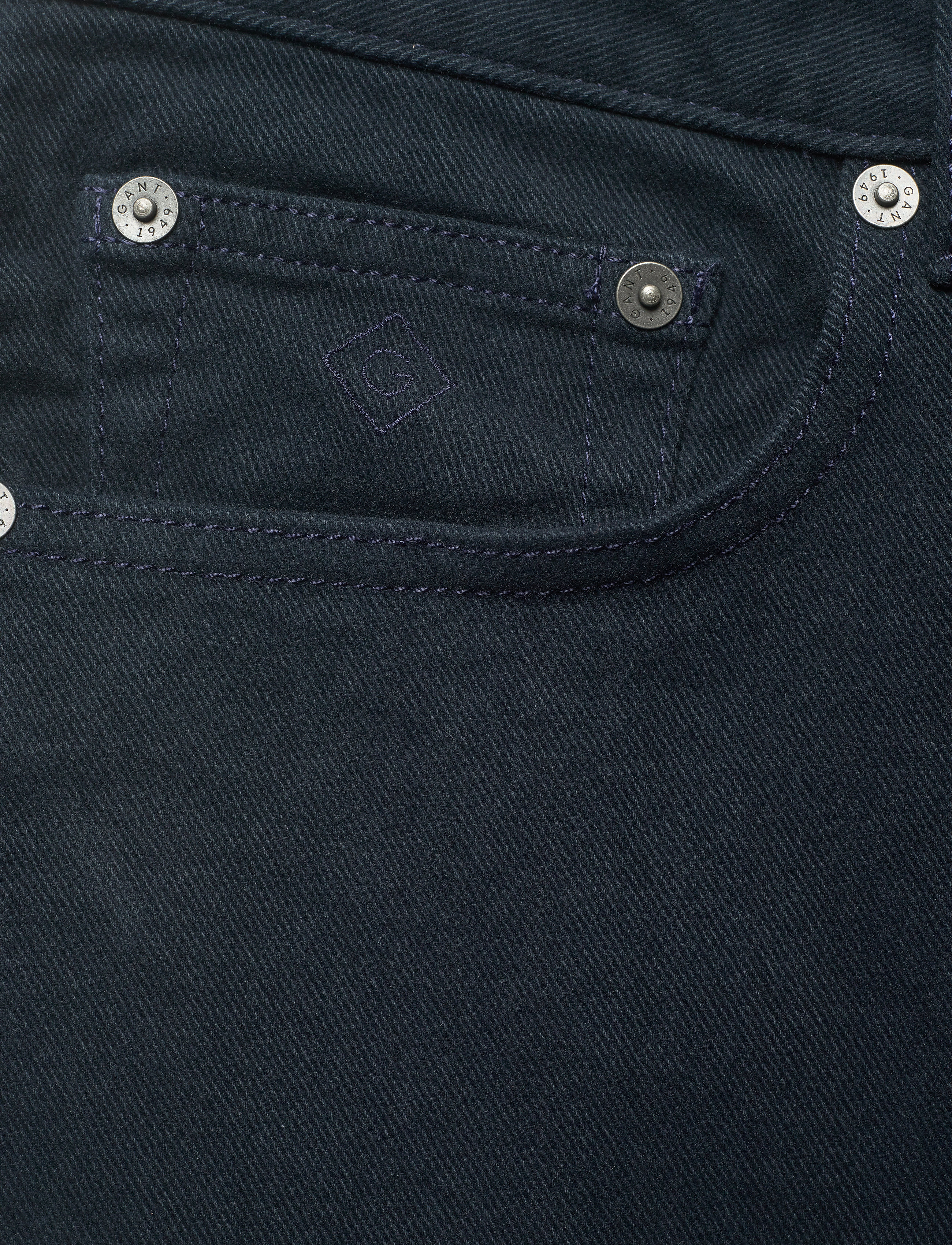 GANT - D2. REGULAR SOFT TWILL JEANS - navy - 2
