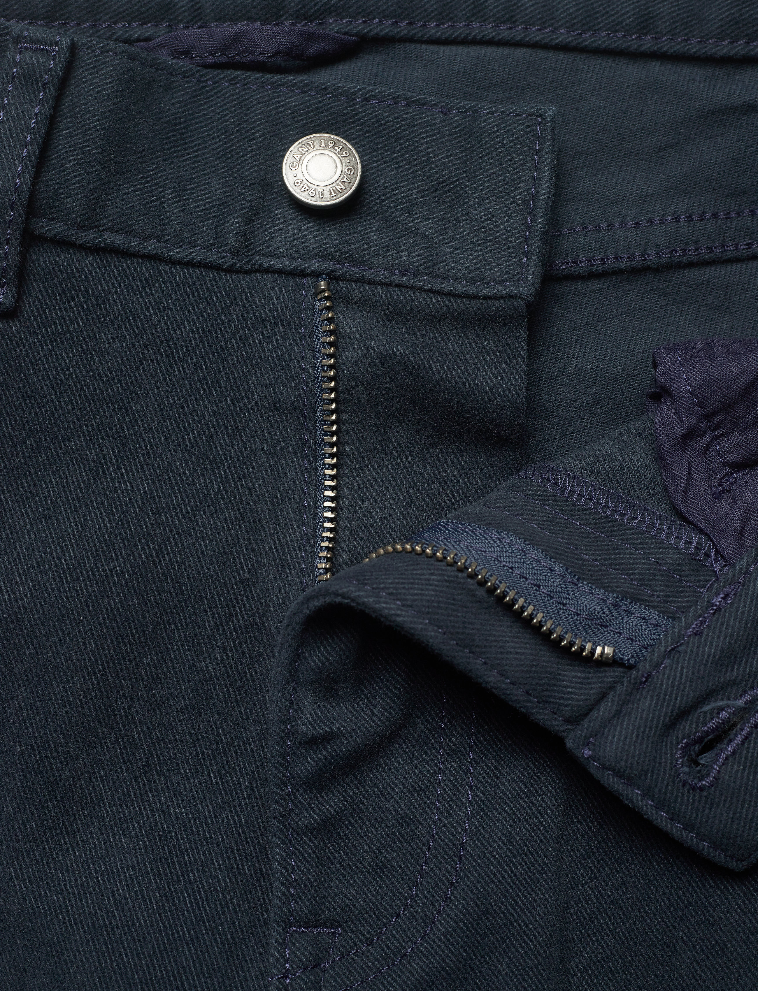 GANT - D2. REGULAR SOFT TWILL JEANS - navy - 3