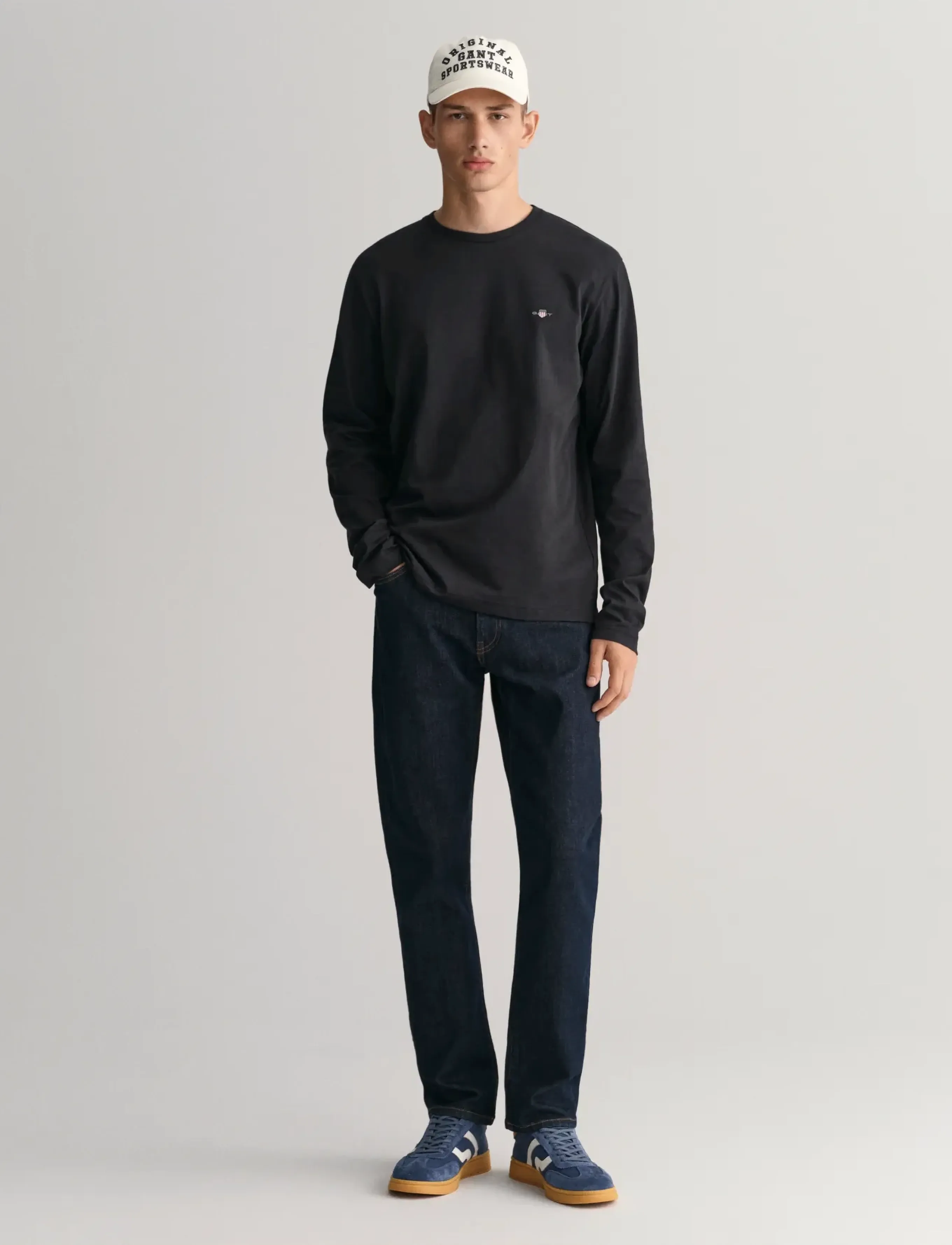 Gant - SLIM GANT JEANS - aptempti džinsai - dark blue - 5