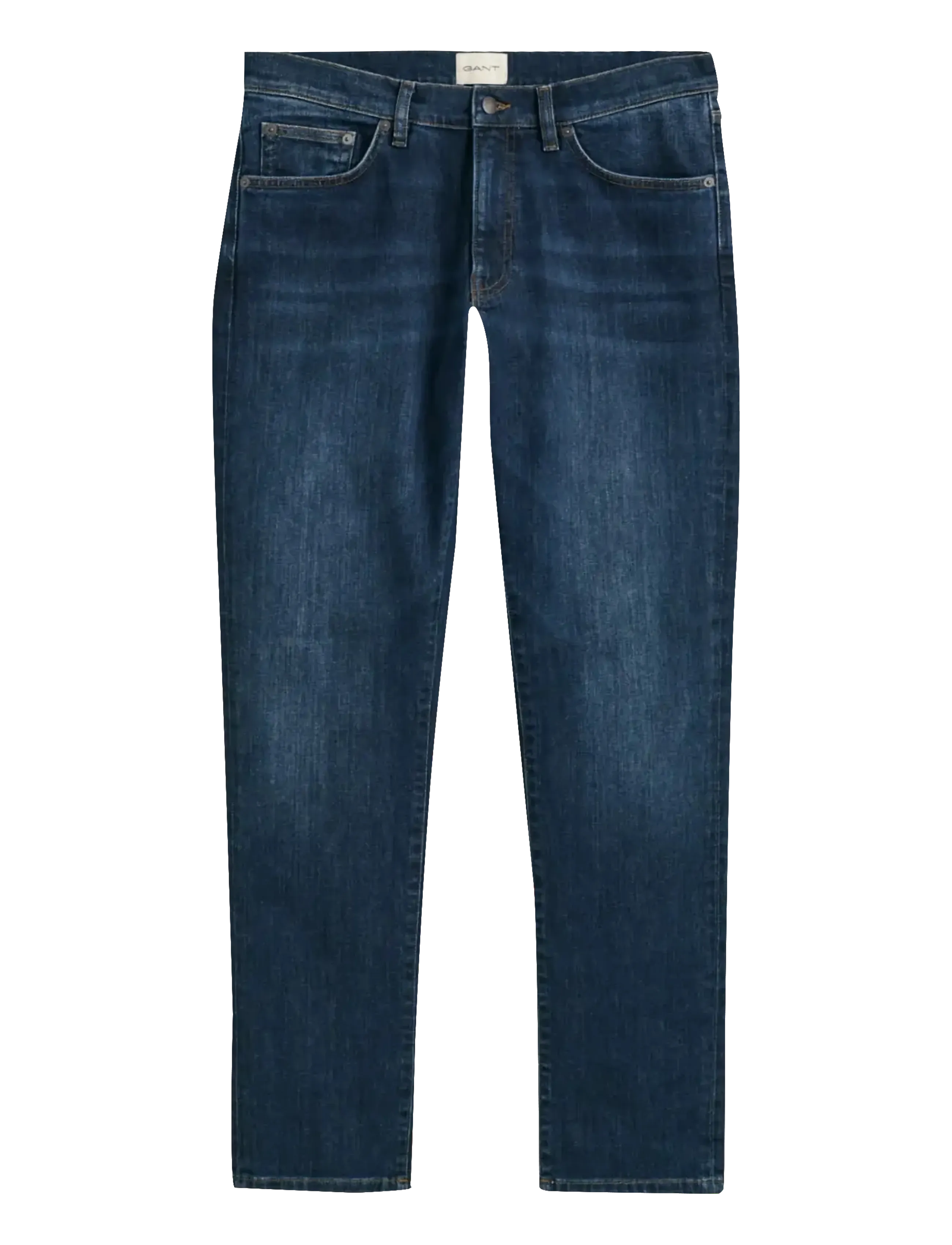 GANT SLIM GANT JEANS - Farkut - DARK BLUE WORN IN / navy