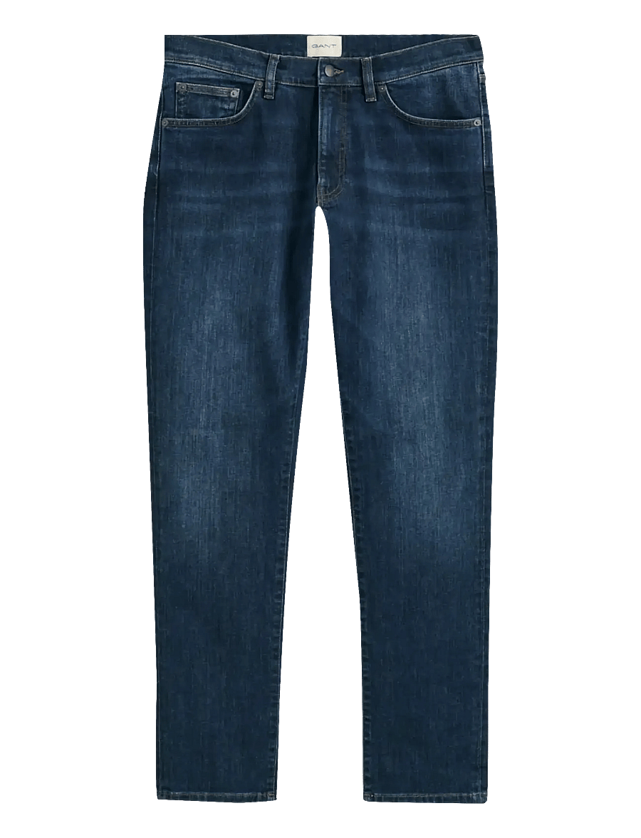 Gant - SLIM GANT JEANS - slim jeans - dark blue worn in - 1
